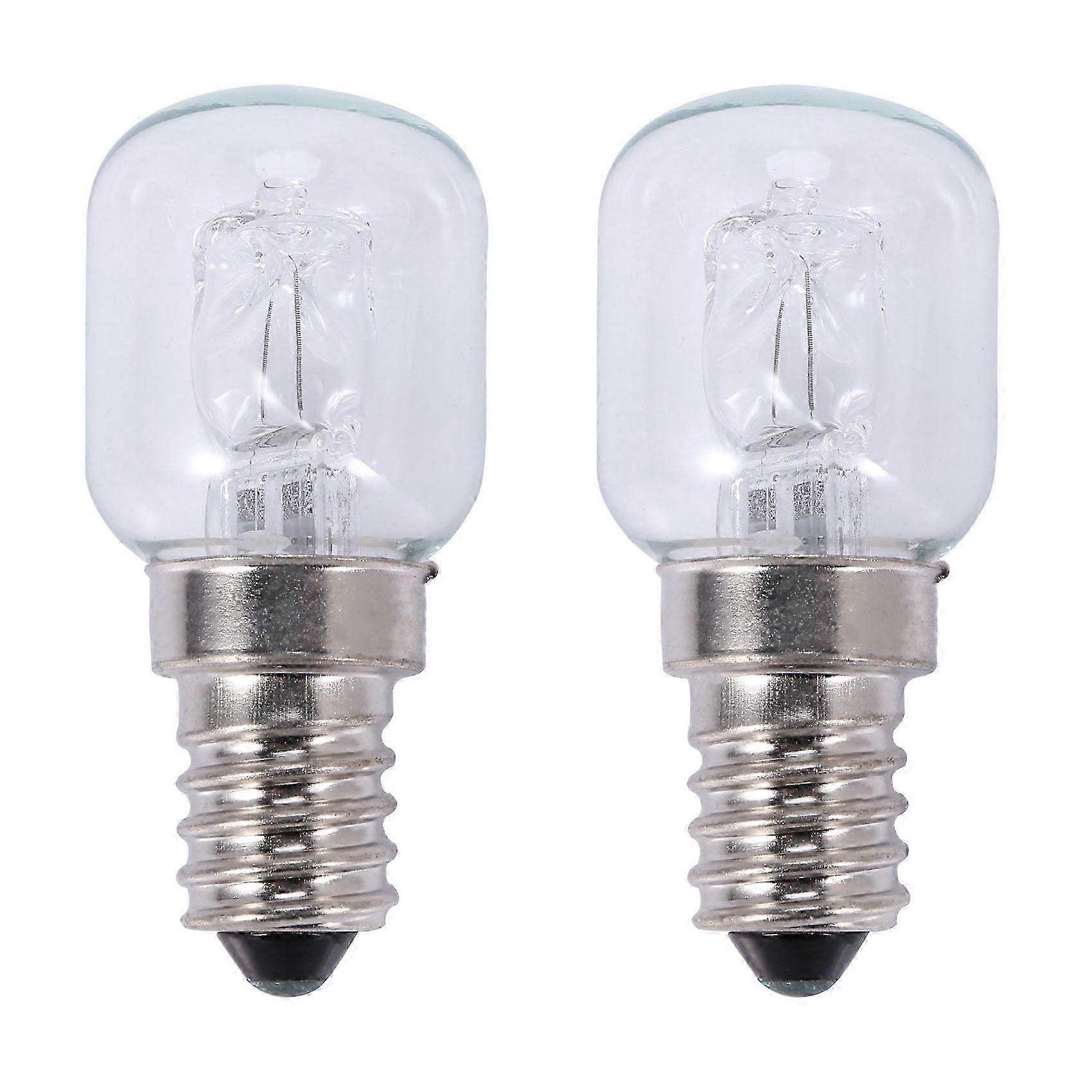 2x E14 High Temperature Bulb 500°C 25W Halogen Oven Light E14 250V Quartz Heat Resistant Bulb