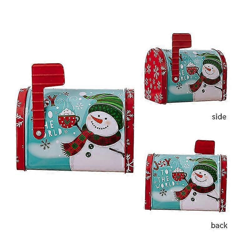 1pc Christmas Tin Box Create Brilliant Color Celebration Gift Tin Box Festive