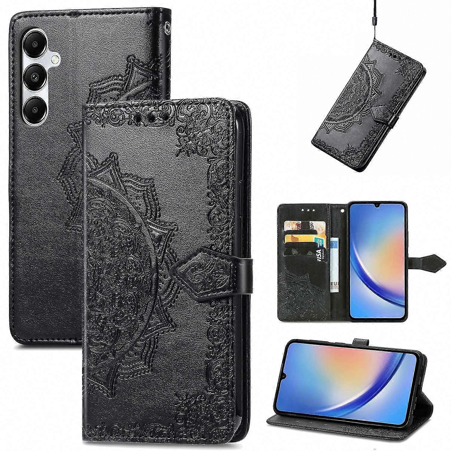 Mandala Flower Leather Case For  Galaxy A35 5G