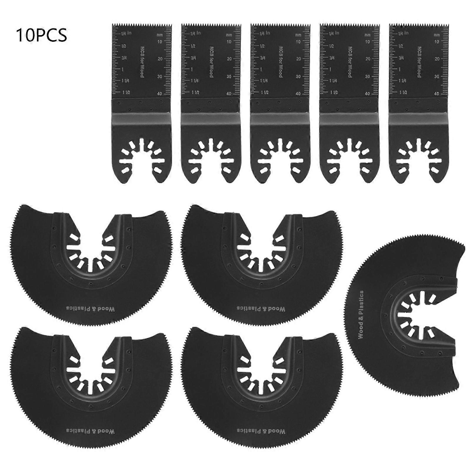 10pcs Oscillating Multifunctional Saw Blades Power Tool Cutters Kit