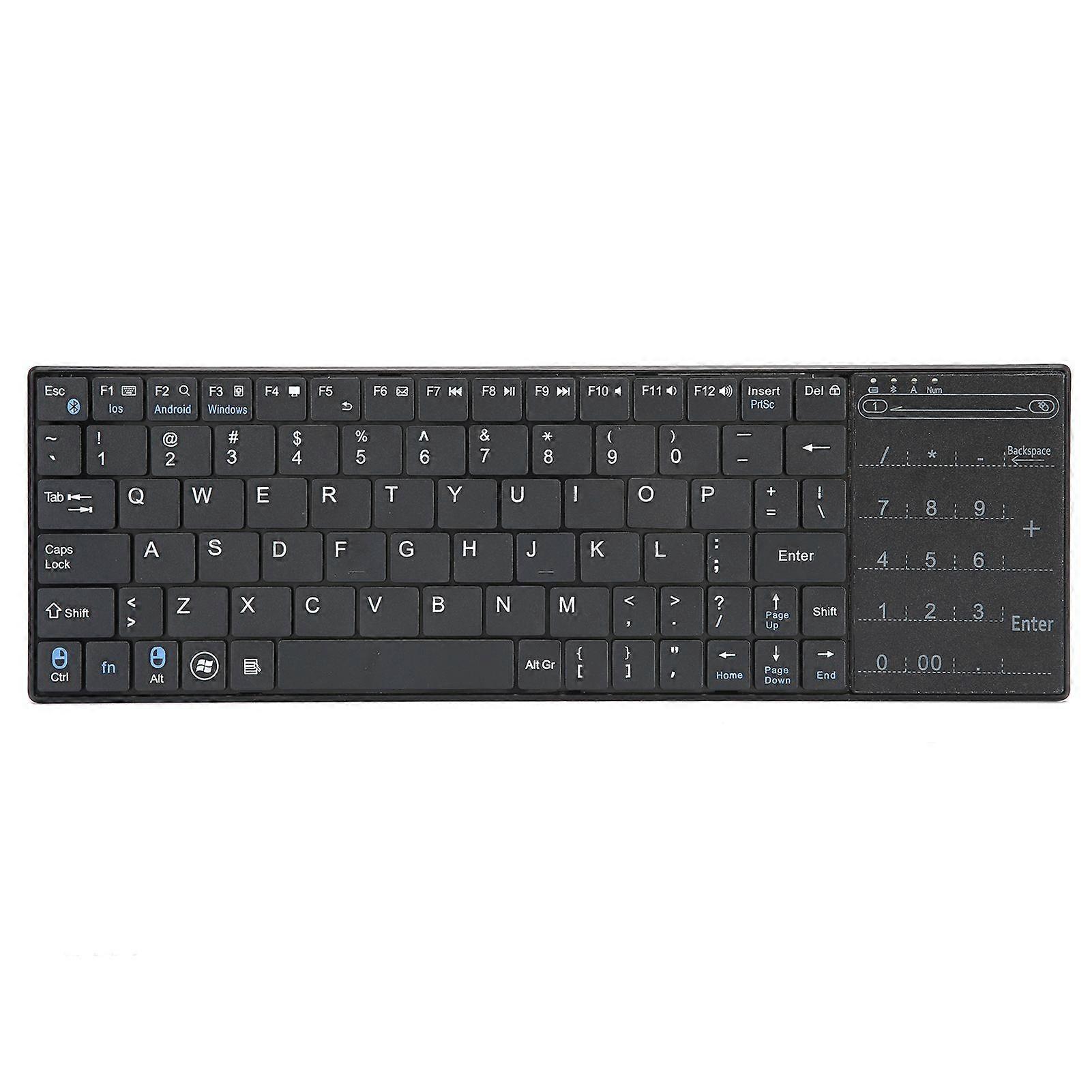 Wireless Keyboard with Touchpad for Bluetooth Ultra Thin PC Computer Supplies KB709
