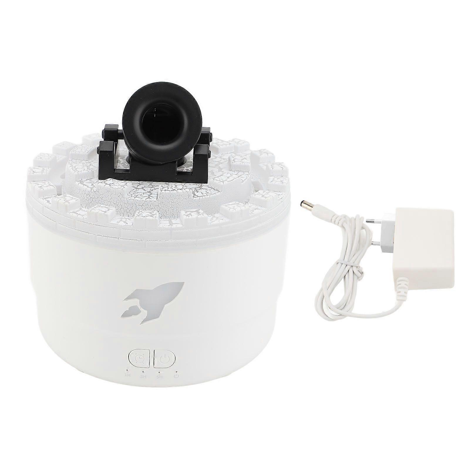 Essential Oil Diffuser 300ml Cool Mist Auto Shut Off 7 Colors Light 4 Timer Settings Super Quiet Volcano Small Humidifier White EU Plug