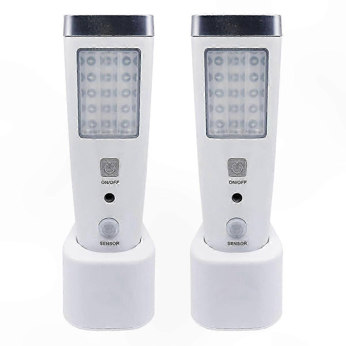 4-in-1 Motion Sensor Wall Light, Rechargeable LED Night Light with Flashlight Function, Emergency Lighting EU Plug