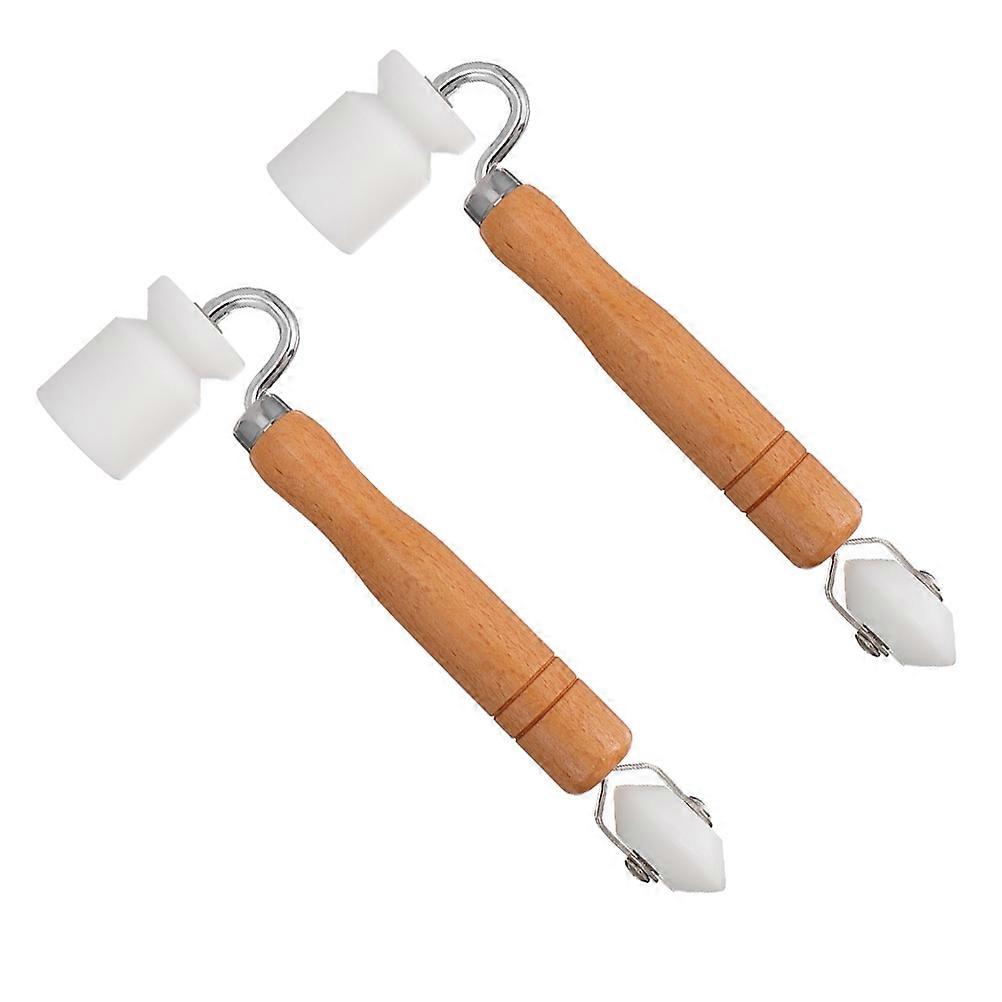 Pressure Roller Wood Wallpaper Tool for Seam Rolling 2Pcs Handy Set