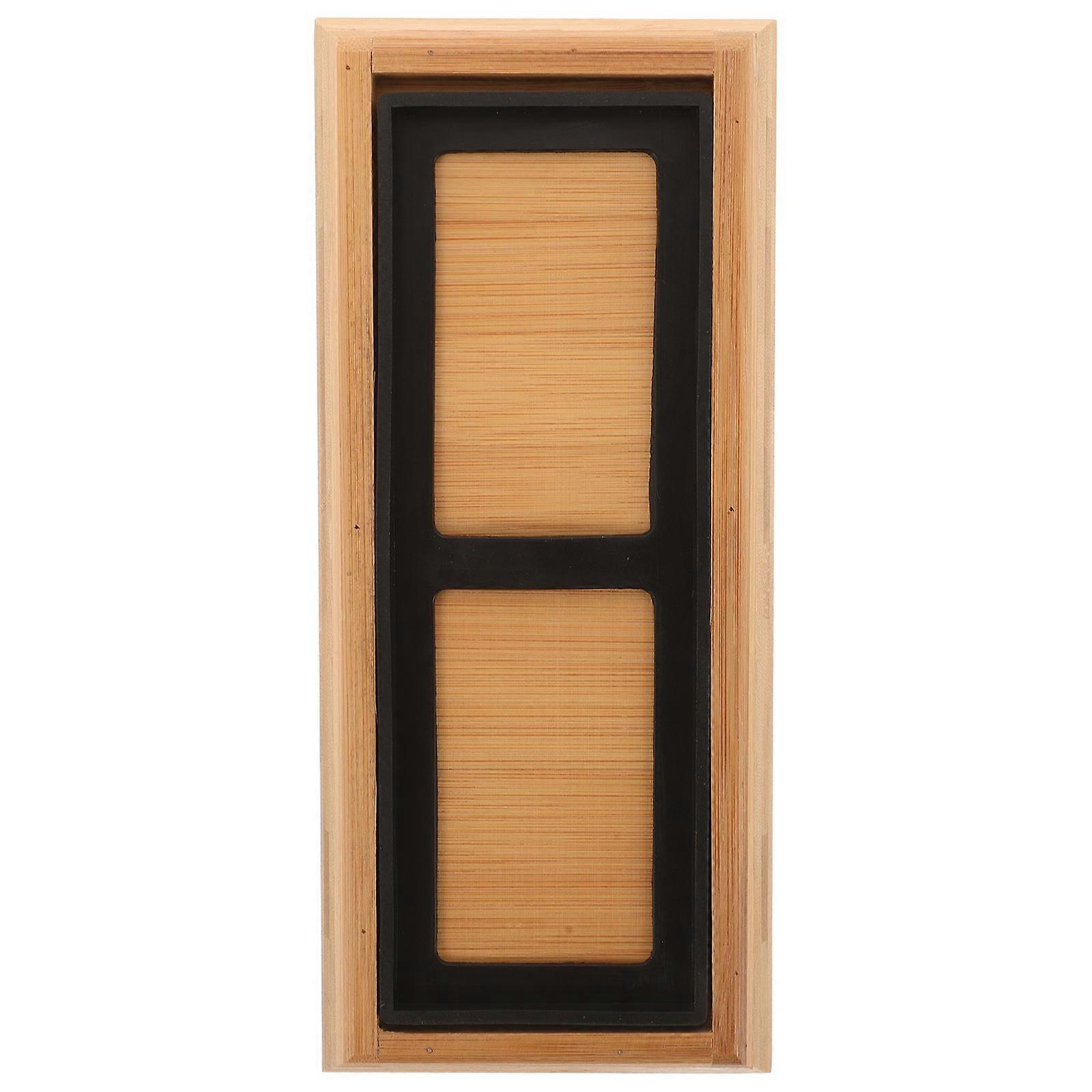 Whetstone Storage Holder Bamboo Sharpening Stone Base for 5Sets