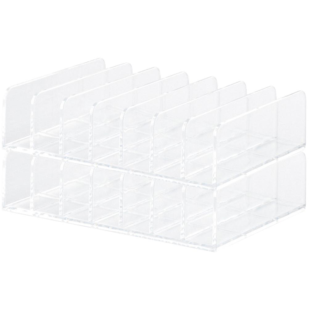 Transparent Makeup Holder for Storing 8Pcs Divided Eyeshadow Organizer