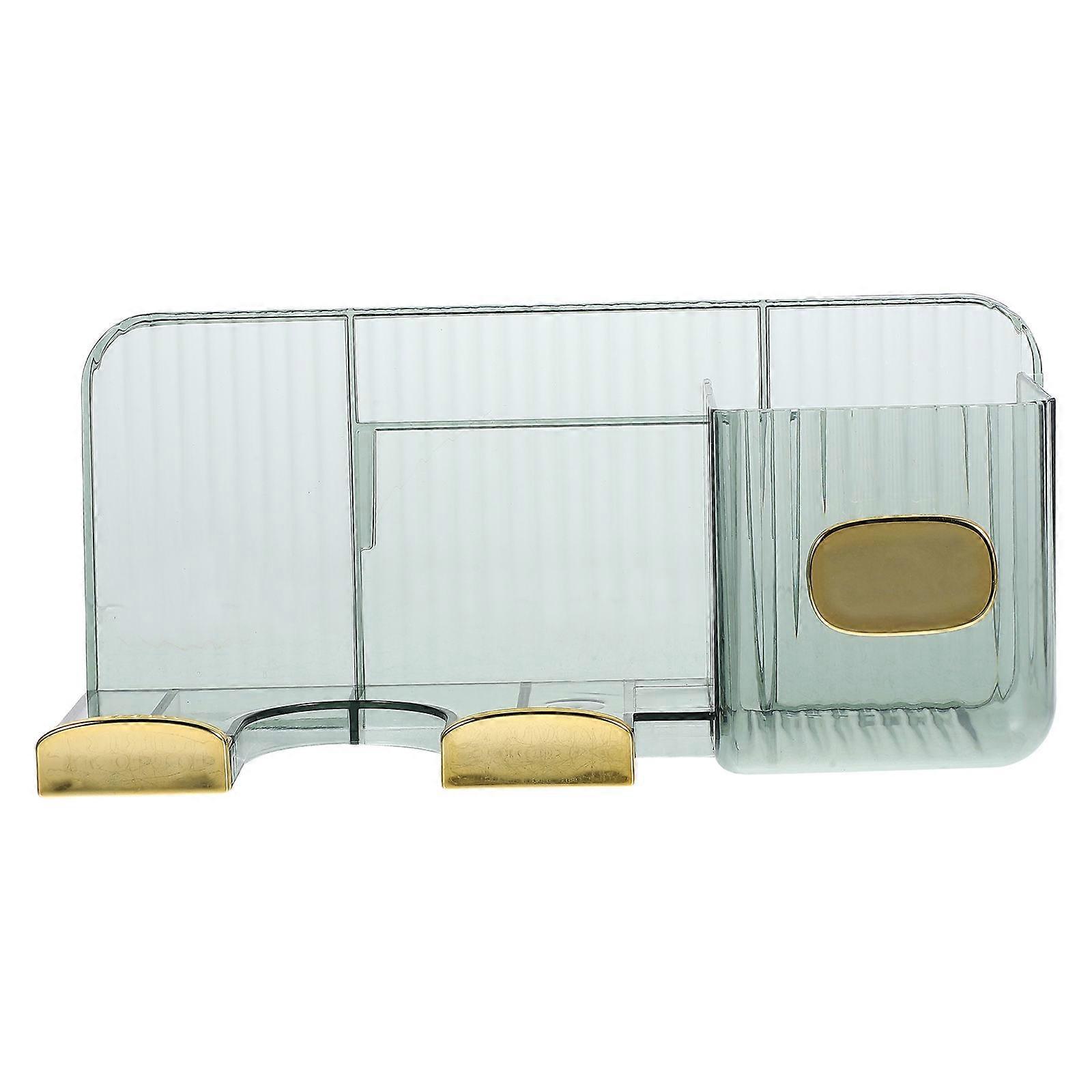 Support mural de support de sèche-cheveux pour une utilisation dans la salle de bain avec ensemble d’organisateur de 5 pièces