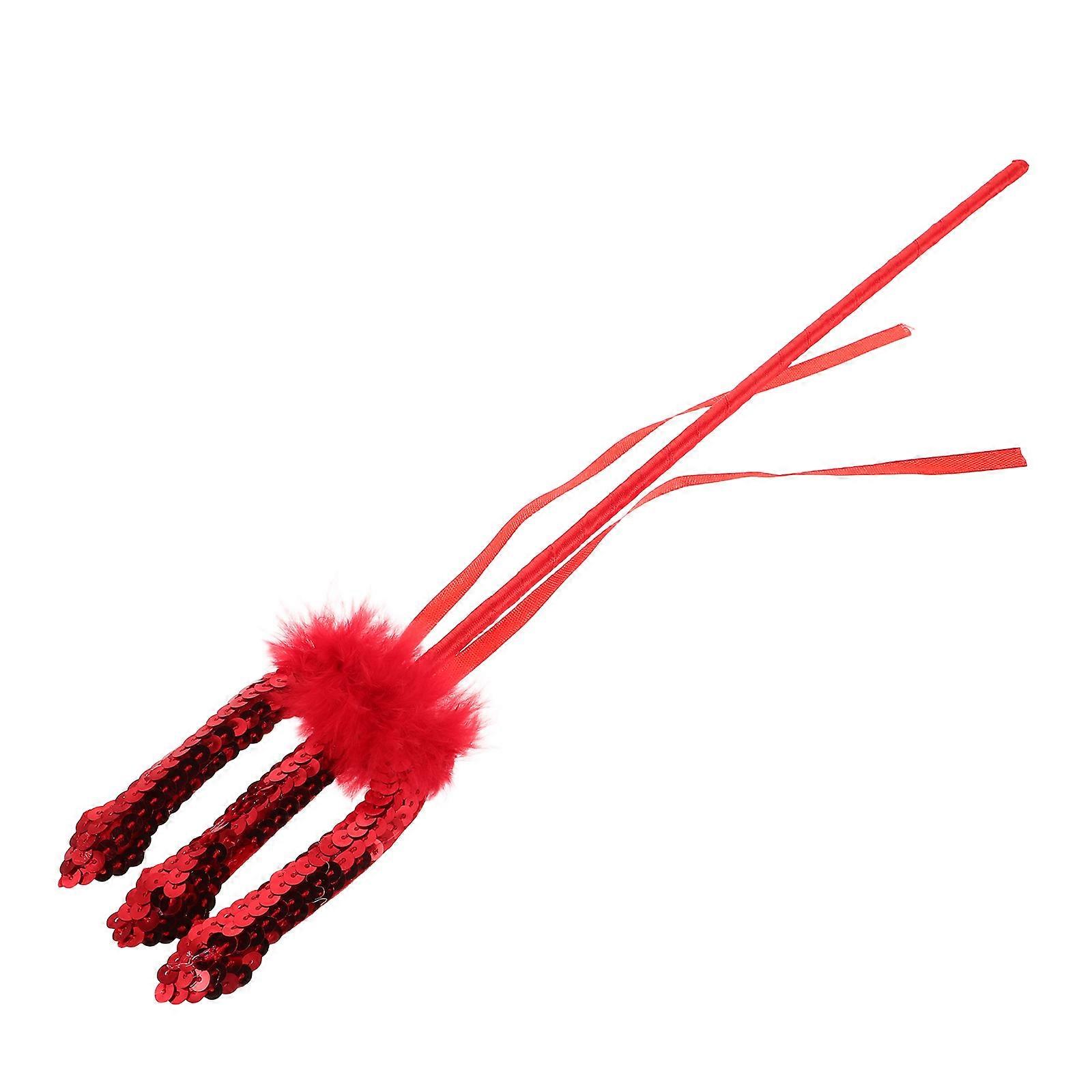 Trident Halloween Accessories for Party Use 5Pcs Red Lightweight Costume