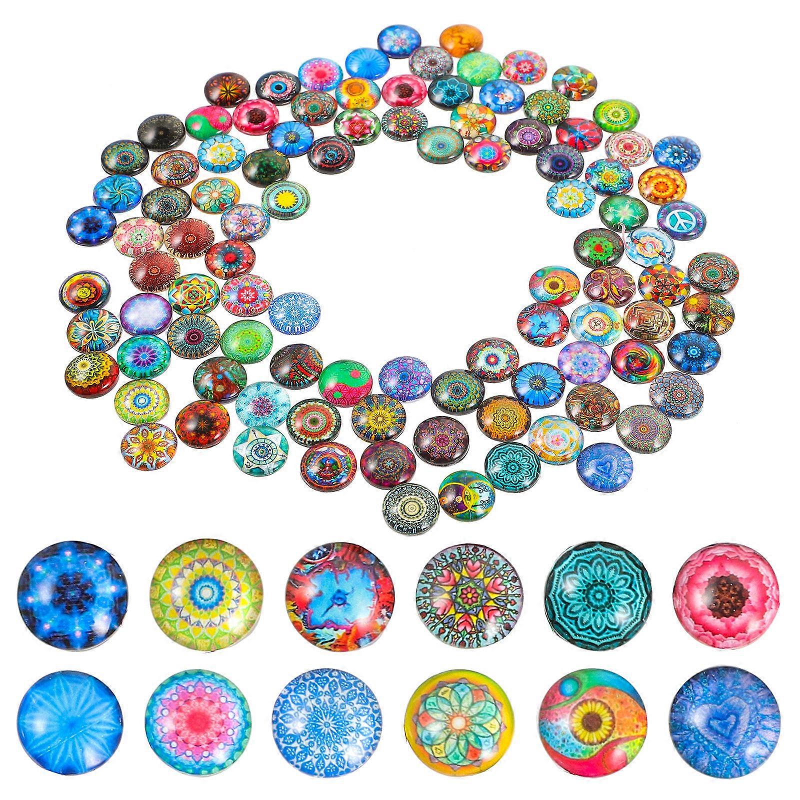 Round Tiles For Crafts 400 Pcs Multi Color DIY Decoration Ideal For Jewelry Projects Waterproof Material