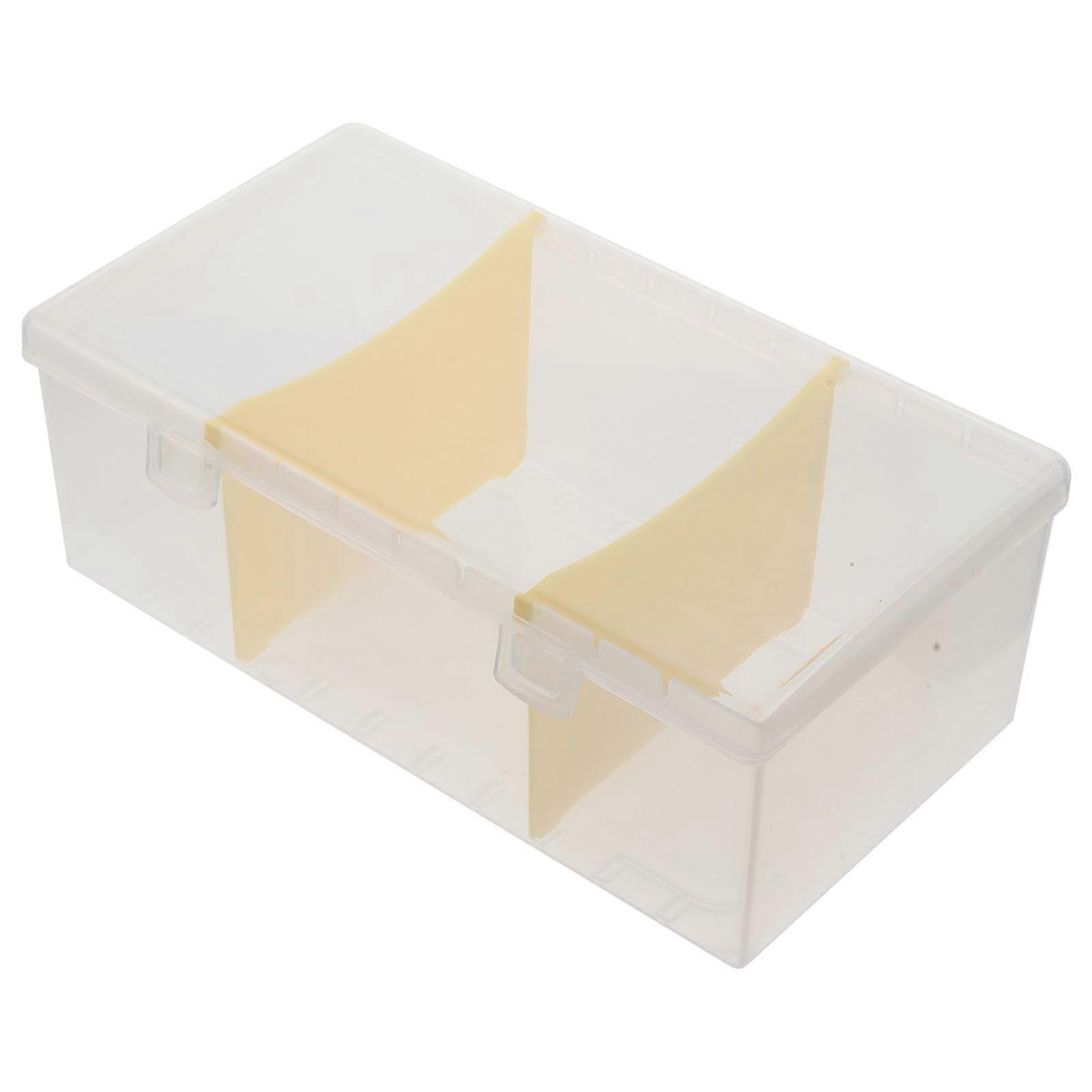 Business Card Box Organizer for Desktop Use 5Pcs Transparent Plastic Storage