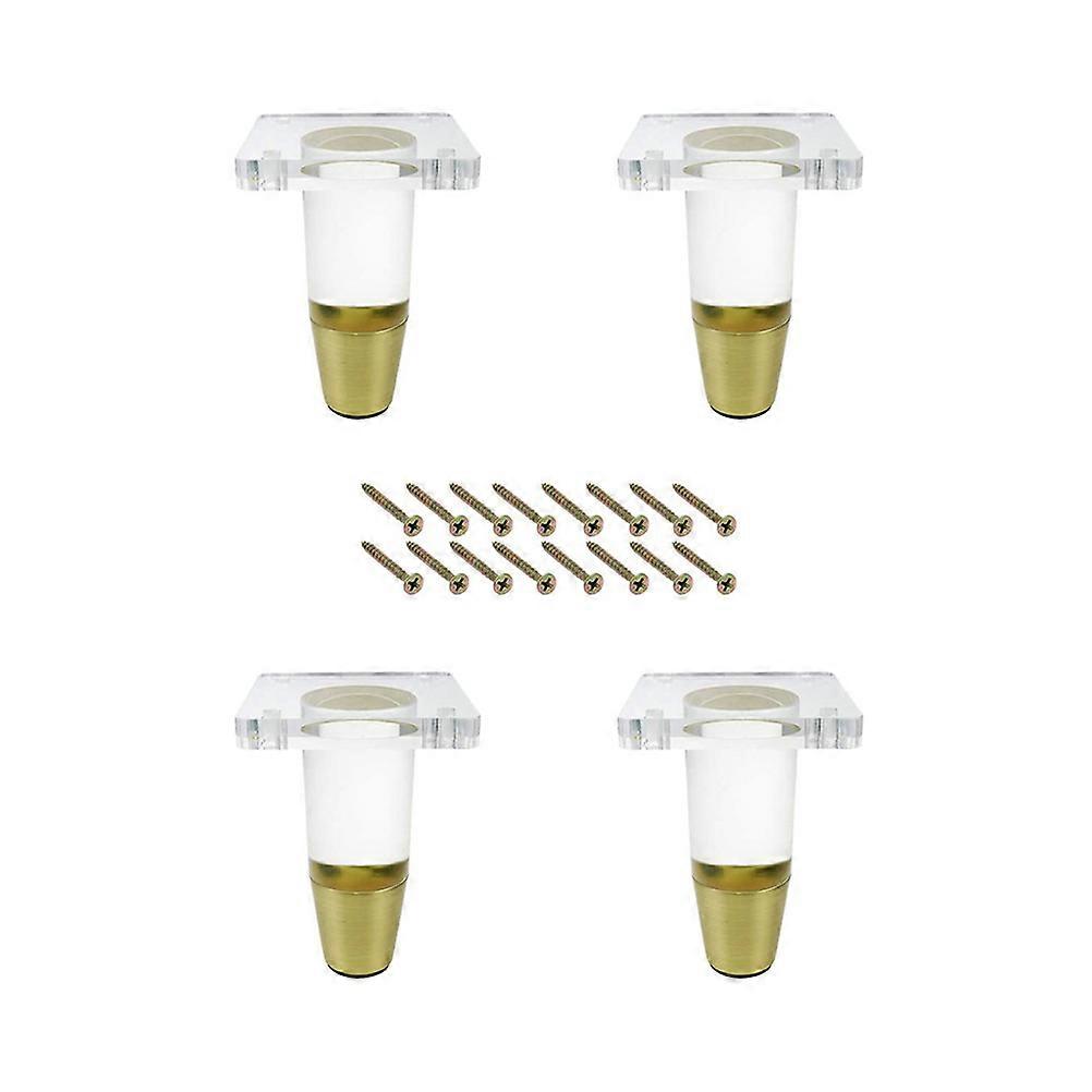 Transparentes Acryl-Sofabein für den Heimgebrauch, 4 Sets, stabile Möbelbeine