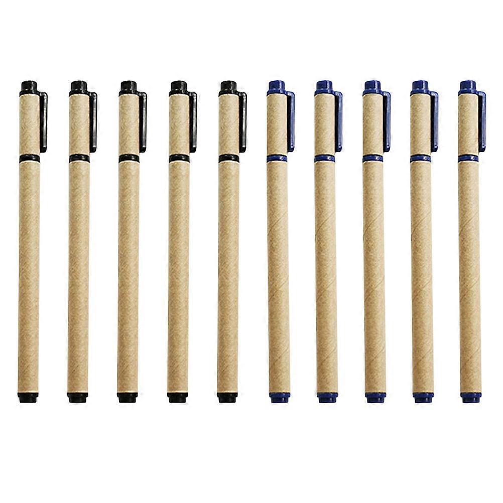 Practical Gel Pen Kraft Paper Writing Pen for Study 30Pcs Set