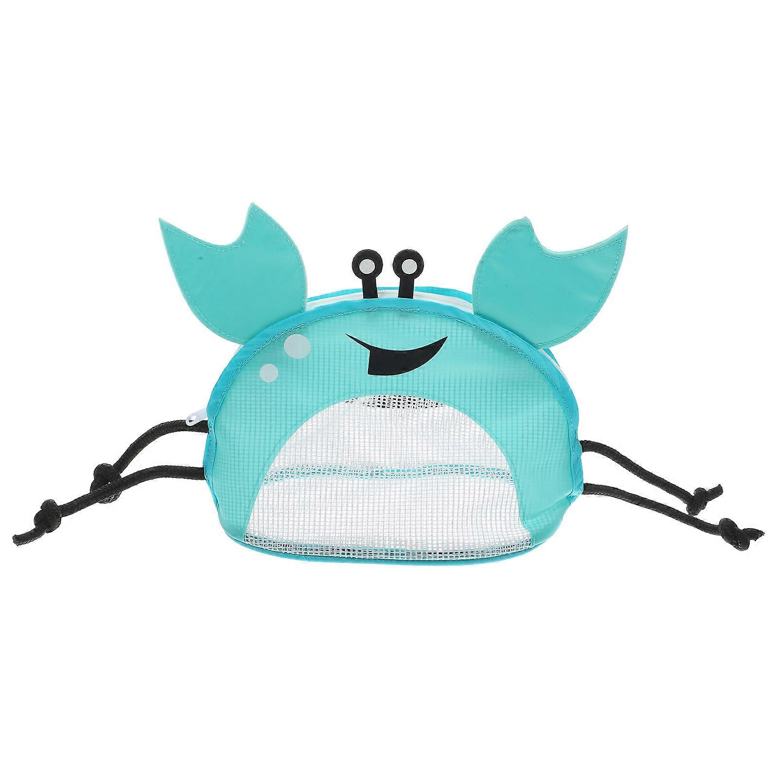 Shell Collecting Mesh Bags Crab Design for Kids Beach 4Pcs Set