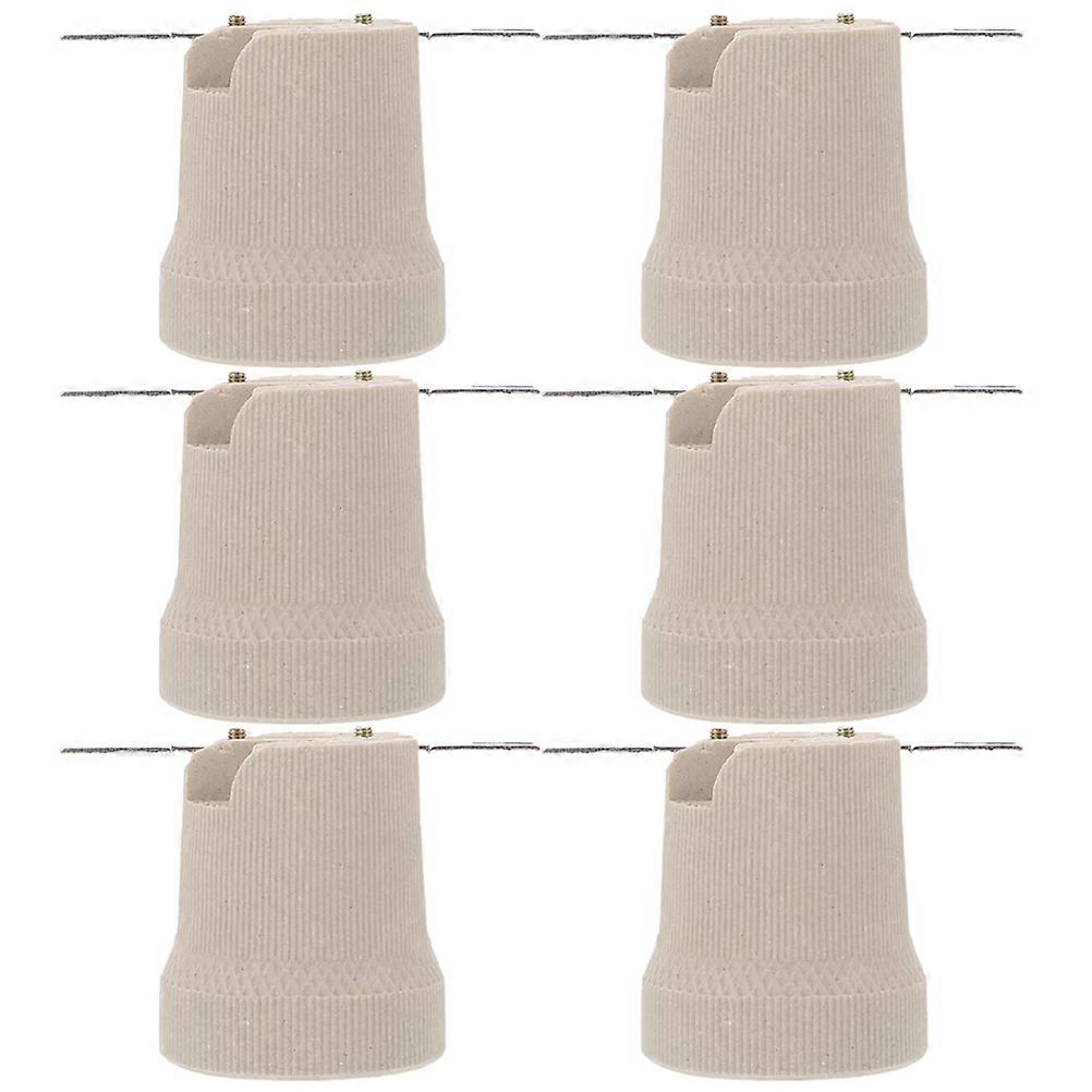 Ceramic Lamp Holder for 30Pcs E27 Screw Light Bulb Socket Replacement