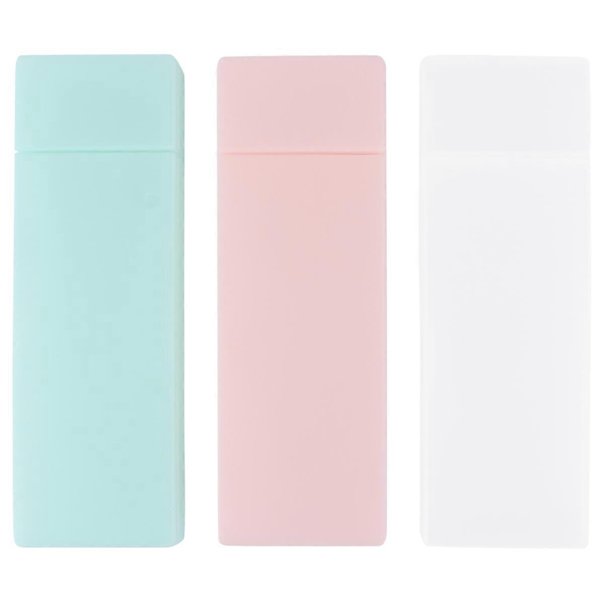 Plastic Pencil Case Translucent Stationery Case for Pen Organization 9Pcs