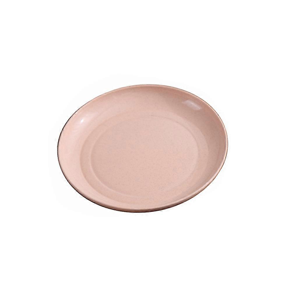 Kitchen Dinnerware Set Straw Plates Assorted Color 5Set Lightweight Dishwasher Safe For Home Use