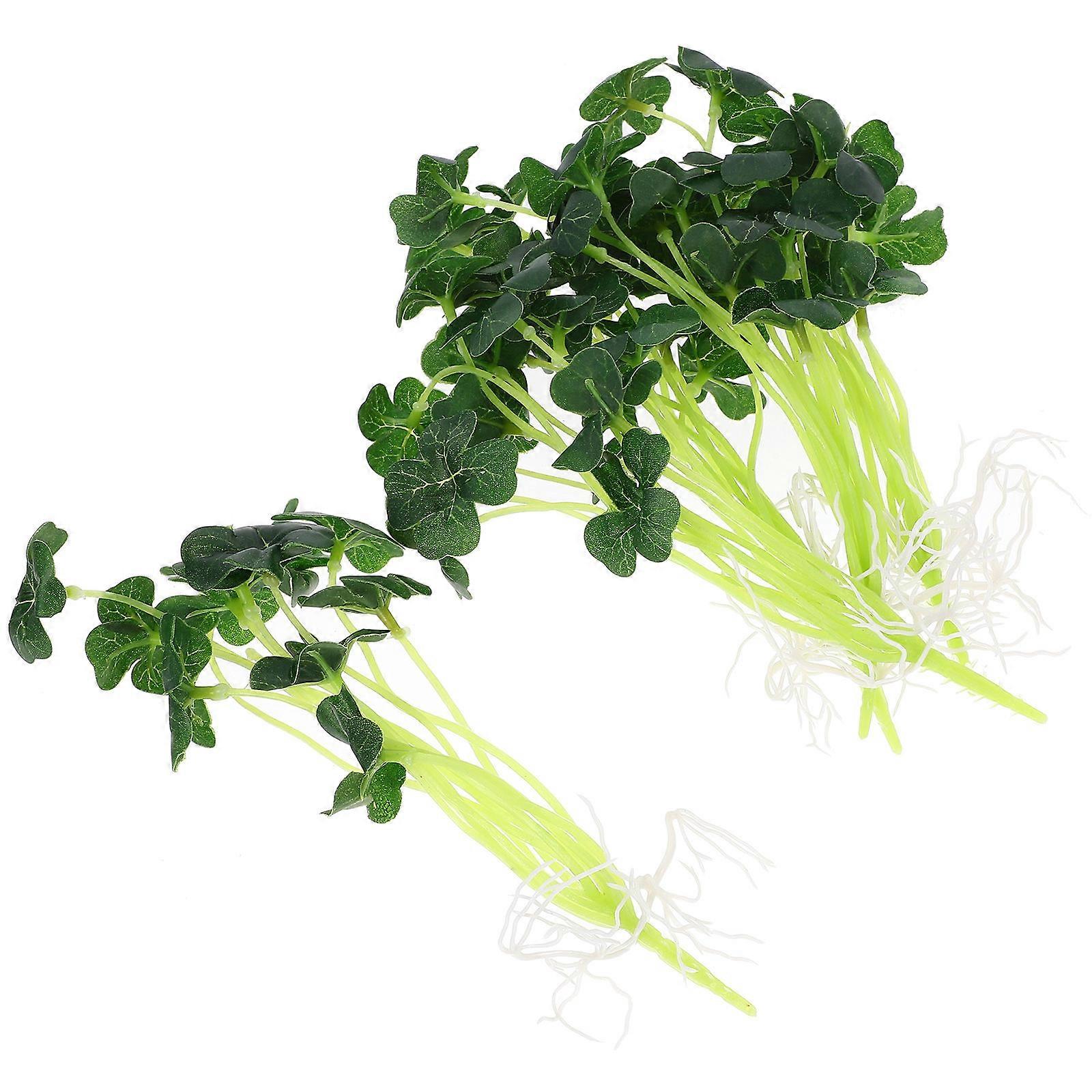 Artificial Leaf Decor for Home Dining 4Pcs 5 Branches of Faux Leaves Stems