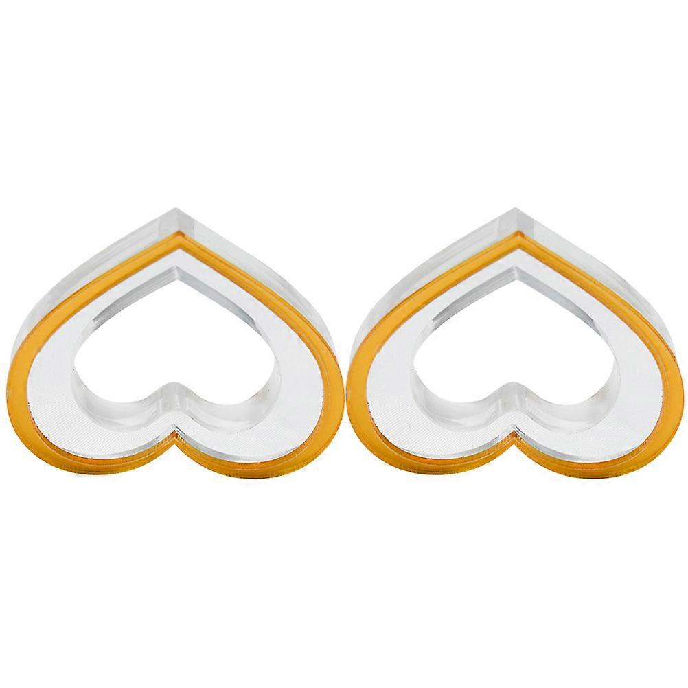 Decorative Napkin Ring 2Pcs Heart Shape Ideal For Tissues Tablecloths At Parties And Elegant Gatherings