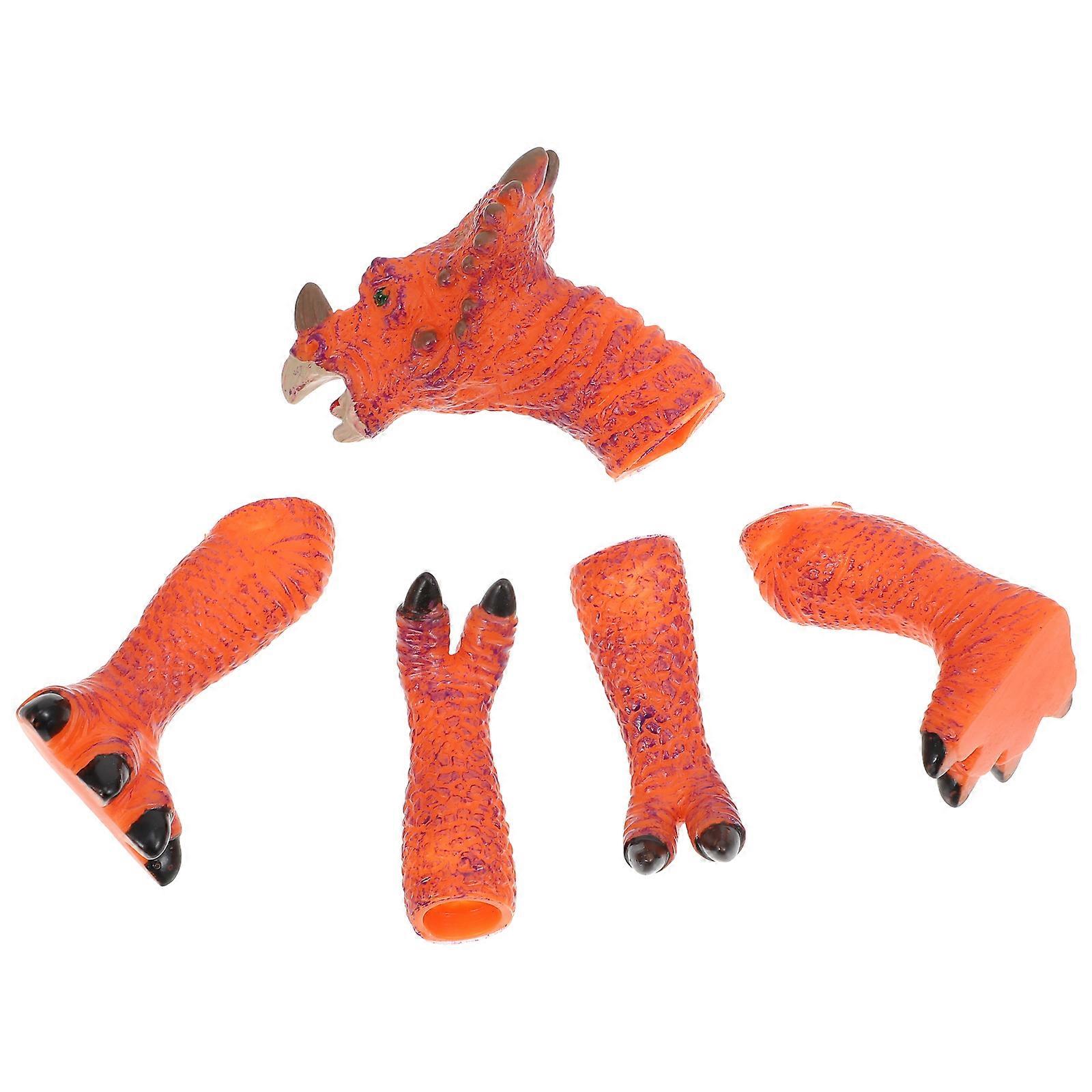 7Sets Dinosaur Hand Puppet Toy for Kids Use with Interactive Design