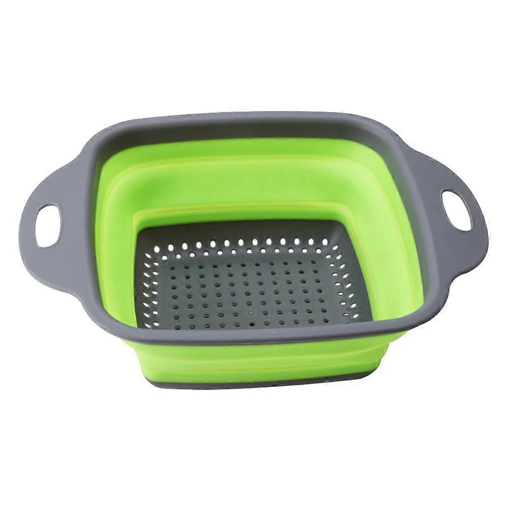 Fruit Vegetable Basket Colander for Kitchen Use Folding Multi-Functional 2Pcs