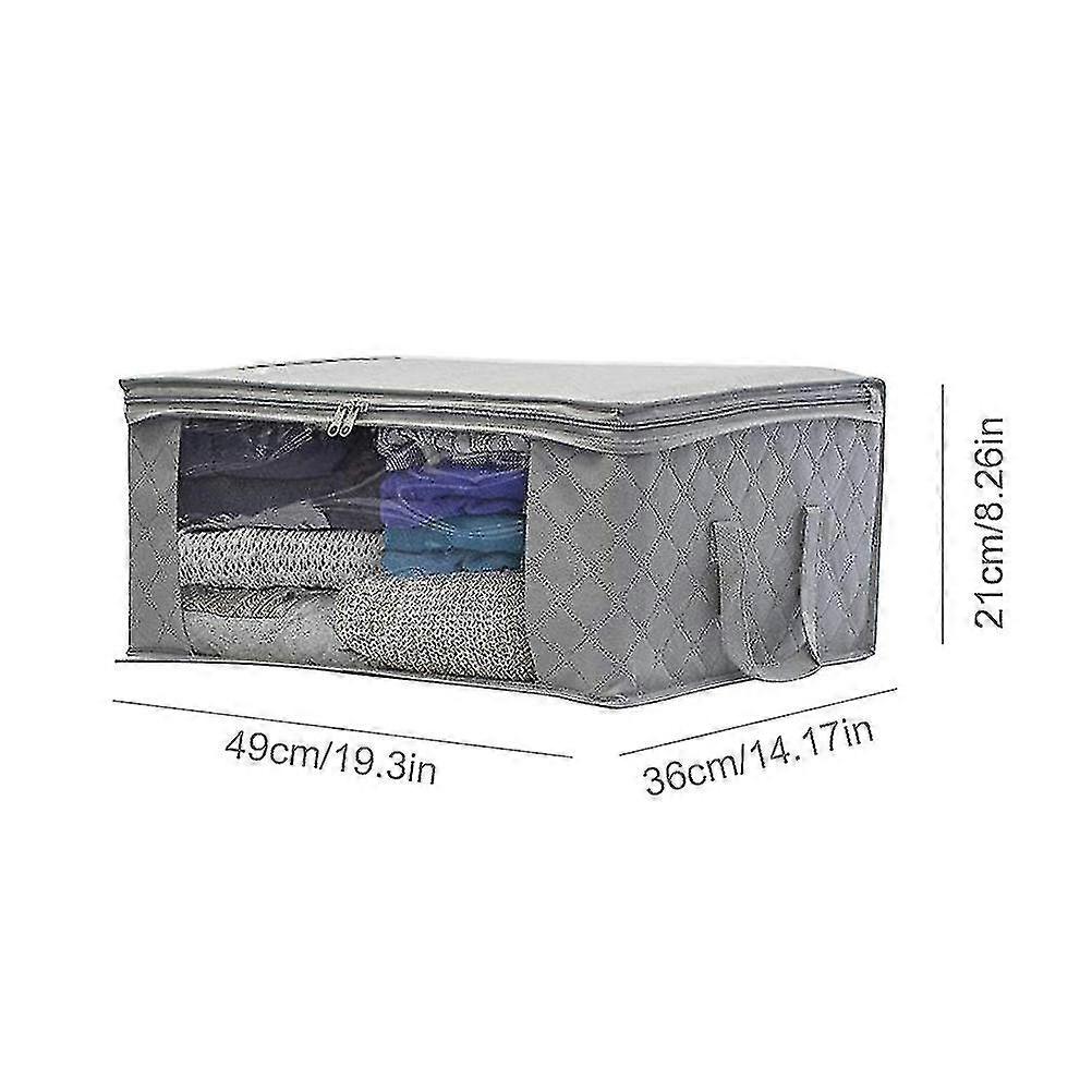 2025 Folding Storage Boxes Closet Organizer Clothing Storage Box with Zipper Lid and Clear Window