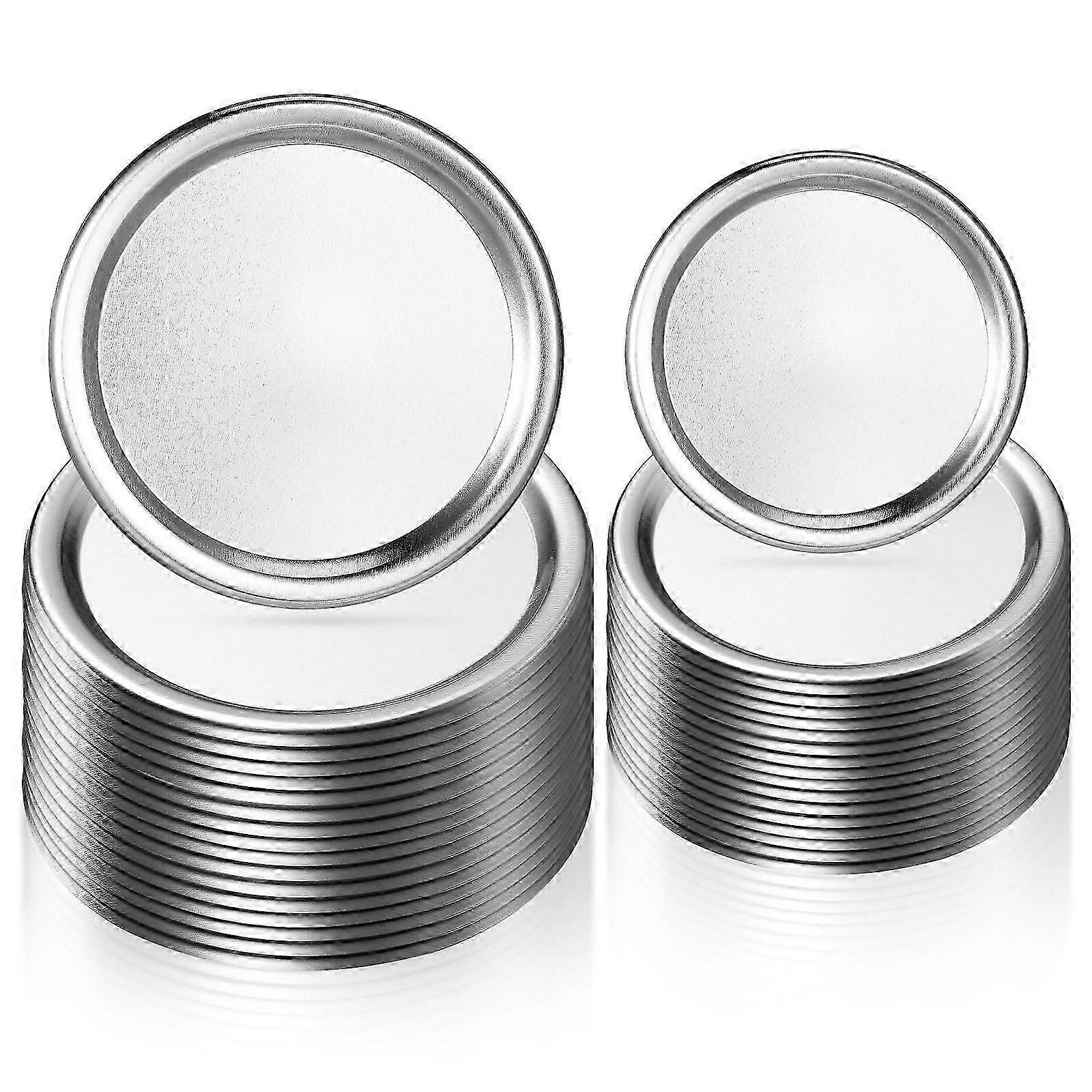 Bouchons de bocal de mise en conserve Couvercles de mise en conserve Sceau sous vide à large ouverture pour une utilisation dans la cuisine 48 pièces