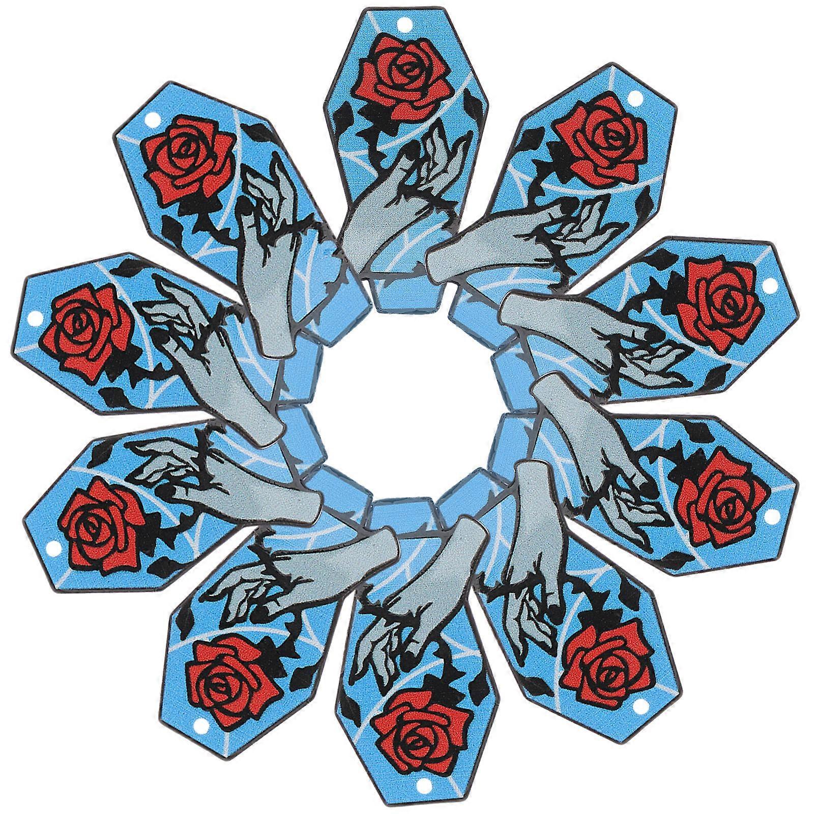 Durable Acrylic Coffin Charms 30 Pcs Ideal For Unique DIY Crafting Suitable For Halloween Jewelry Making Projects