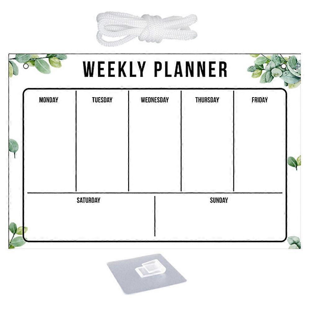 Acrylic Memo Board 2 Sets Writing Surface Ideal For Home School Multi Color Rectangular Decorative Use