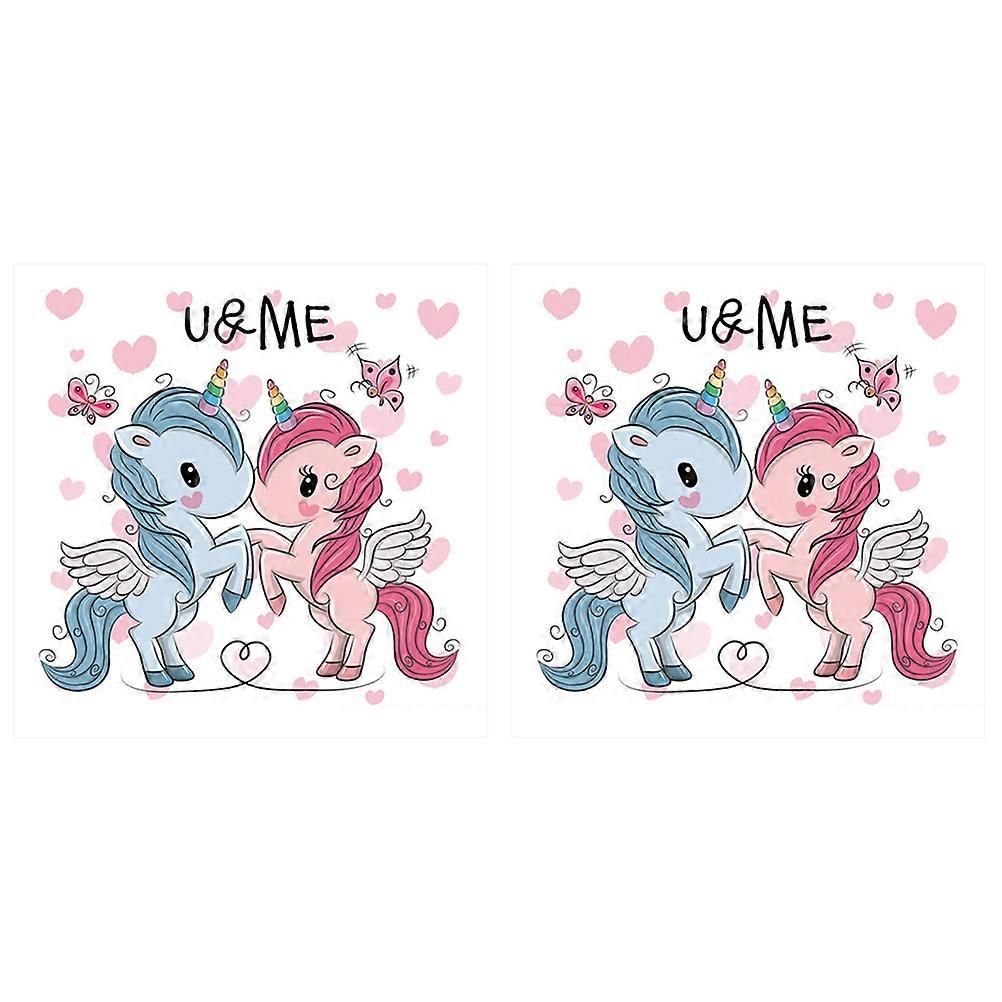 Filling Patch Unicorn Clothing Patch for Decoration 4Pcs Colorful Stickers