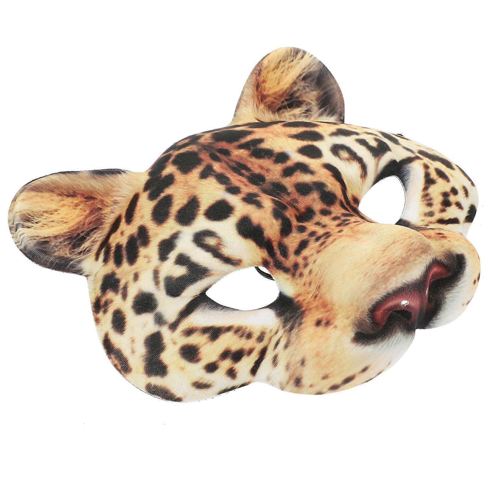 Carnival Party Eva Leopard Mask for Costume 3Pcs Set