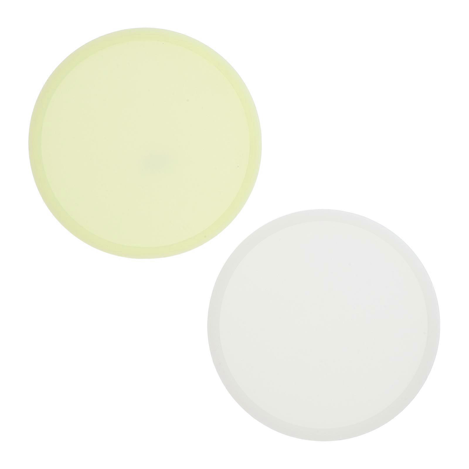 Luminous Cup Mats 6Pcs Round Silicone Coasters Protect Table Surface In Assorted Color For Friends Family Use At Home And Coffee Shop