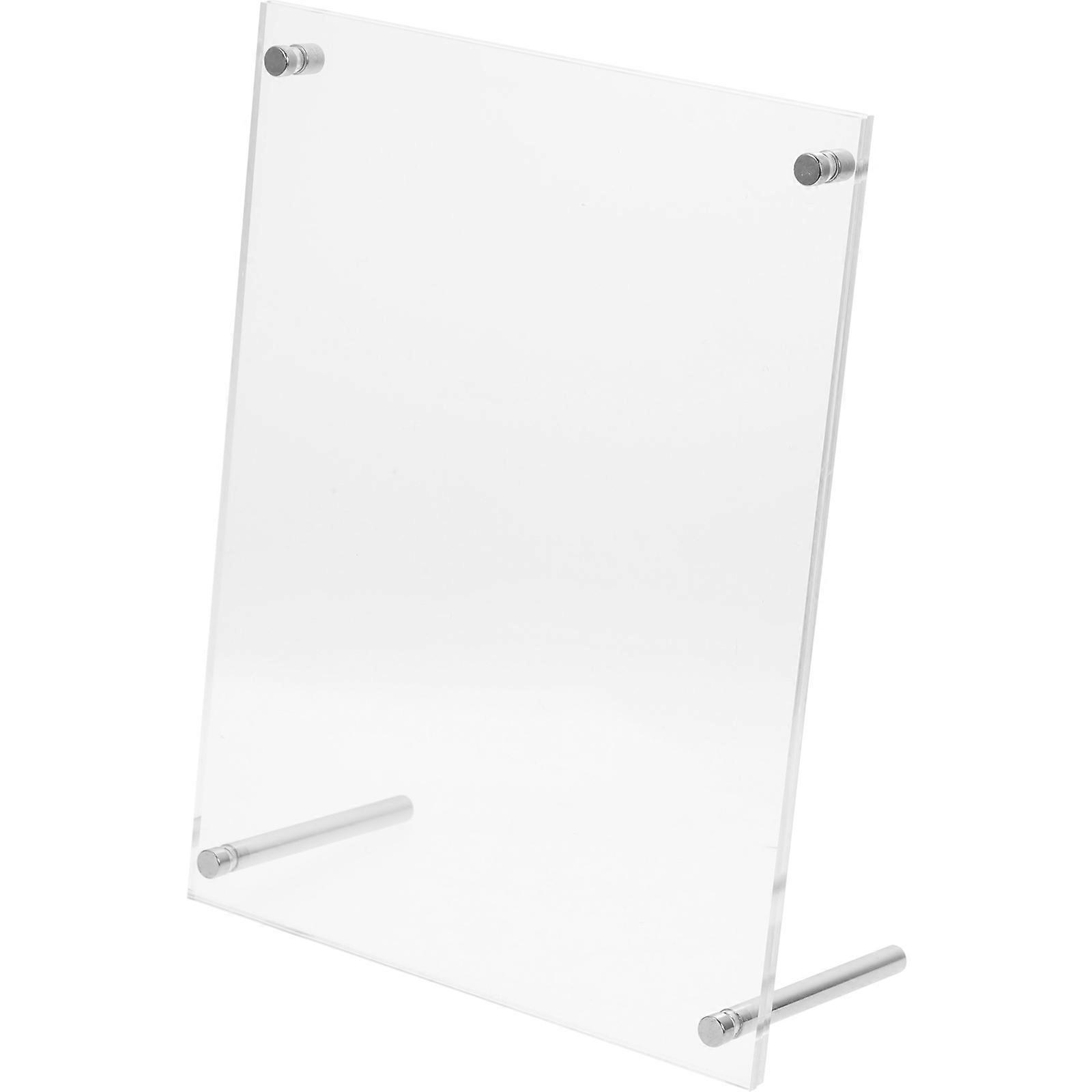 Certificate Frame Acrylic Photo Frame for Authorization 2Pcs Transparent