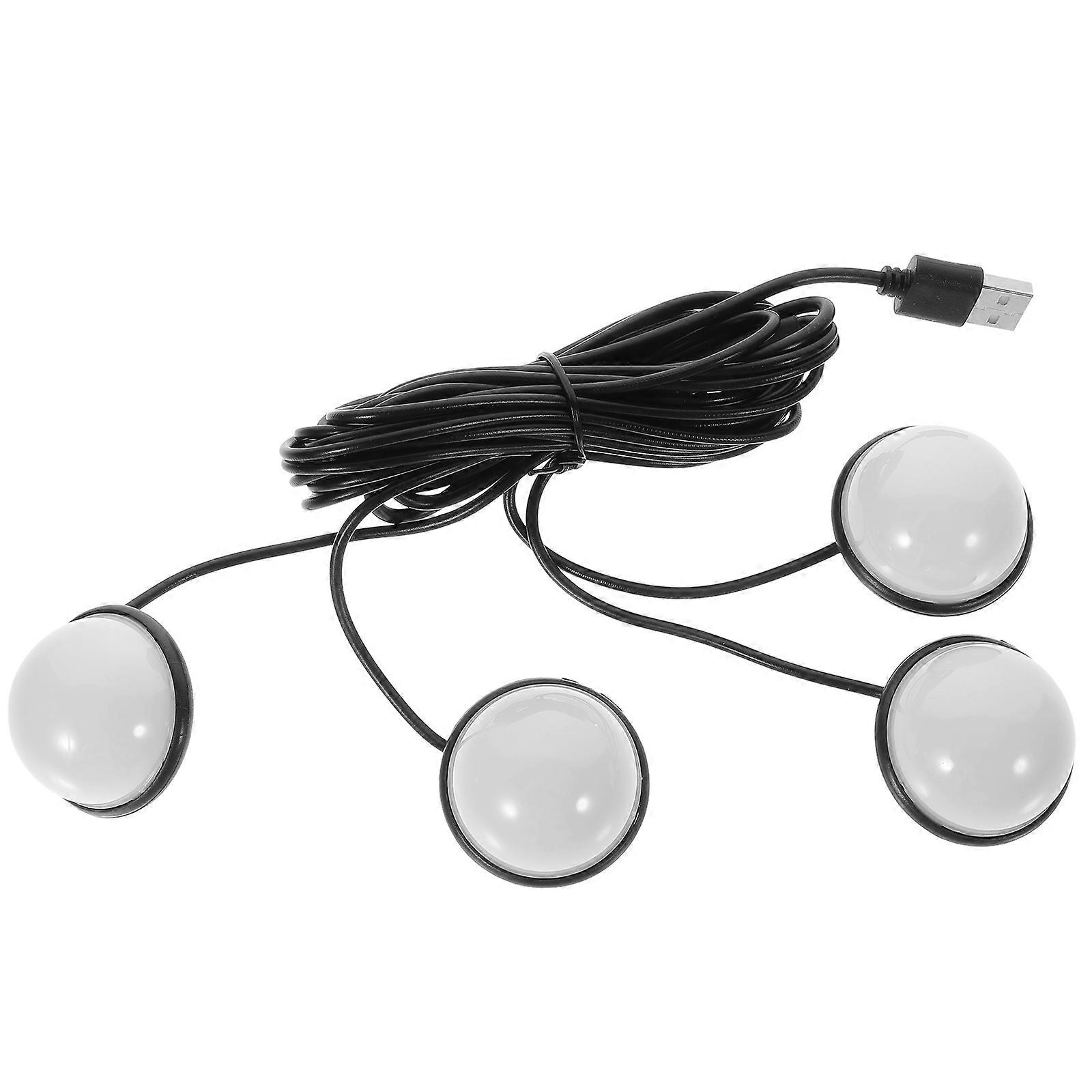 USB Auto Atmosphere Light Blue Car Interior Lamp for 1 in