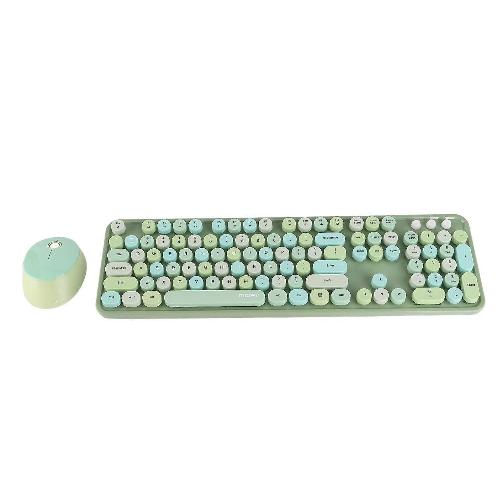 Wireless Keyboard Mouse Combo USB Drive Ergonomic Mechanical Hand Feel for Win XP/win7/win8/win10
