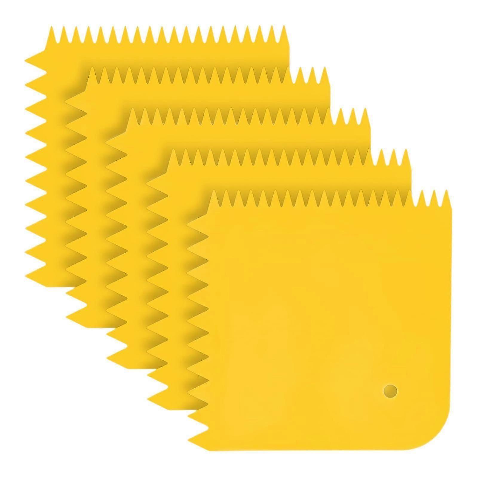 5x Glue Spreader Trowel Spackle Tool Reusable Versatile Notched Glue Spreader