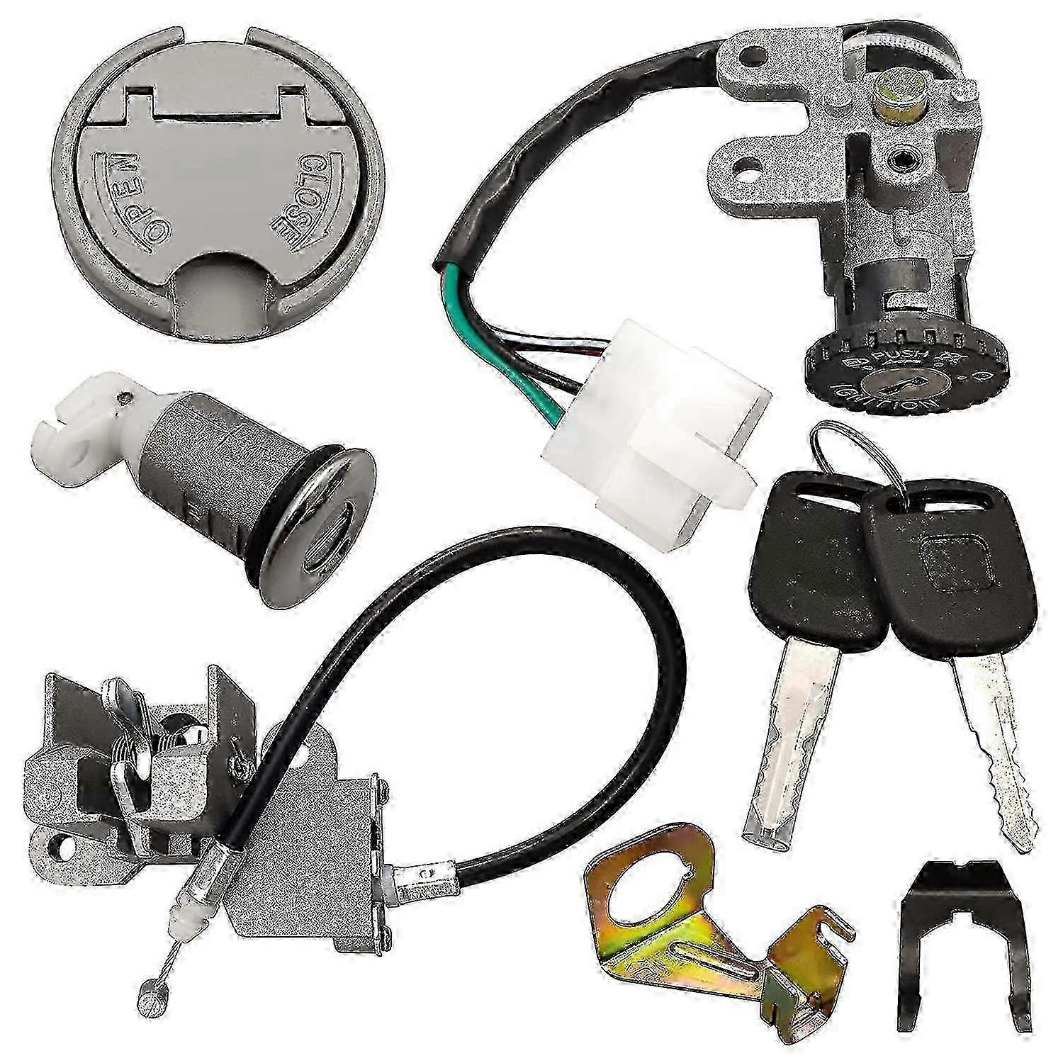 Gy6 50cc Scooter Switch Fuel Cap Set With 2 Keys