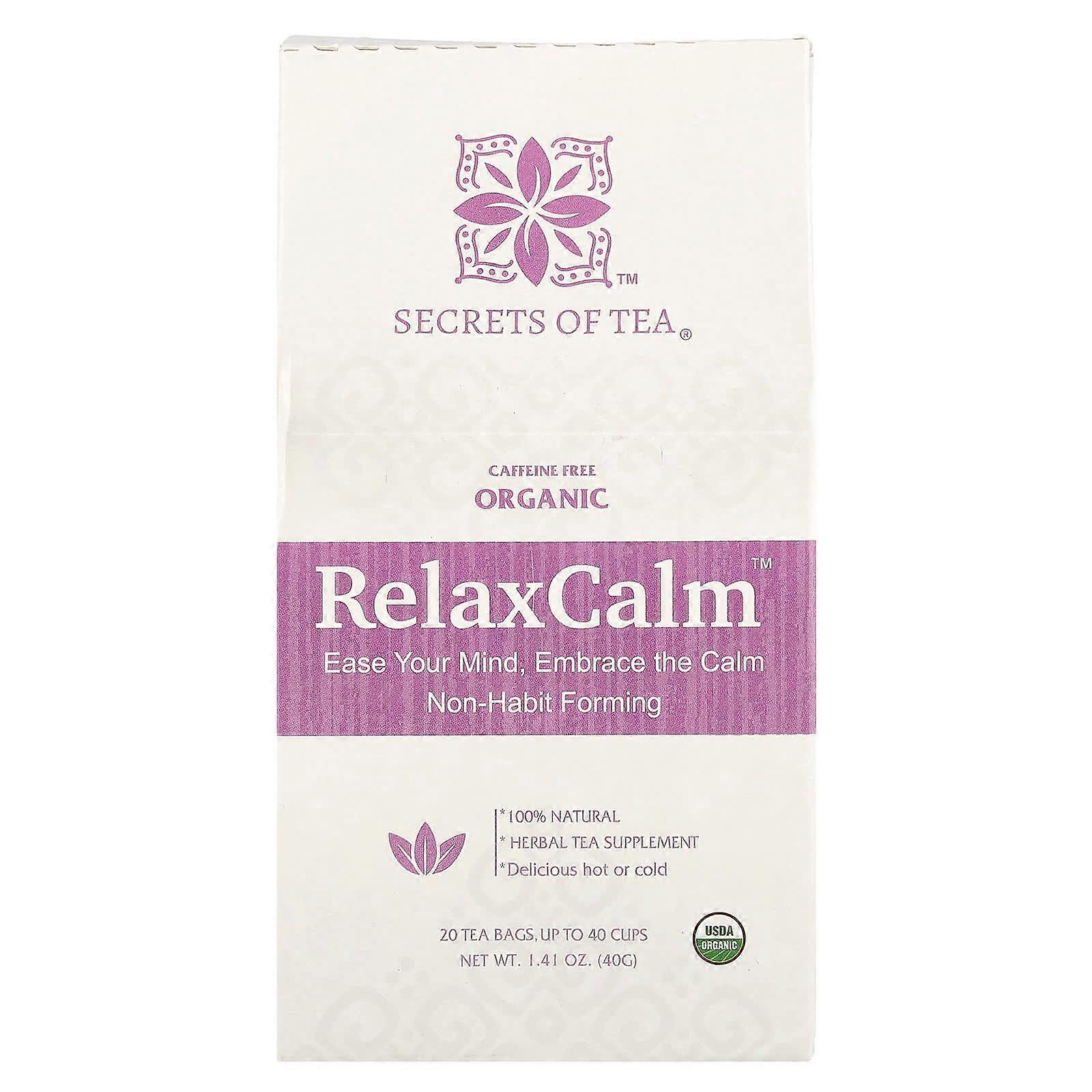 RelaxCalmÃÂ¢ÃÂÃÂÃÂÃÂÃÂÃÂ¢, Caffeine Free, 20 Tea Bags, 1.41 oz (40 g)