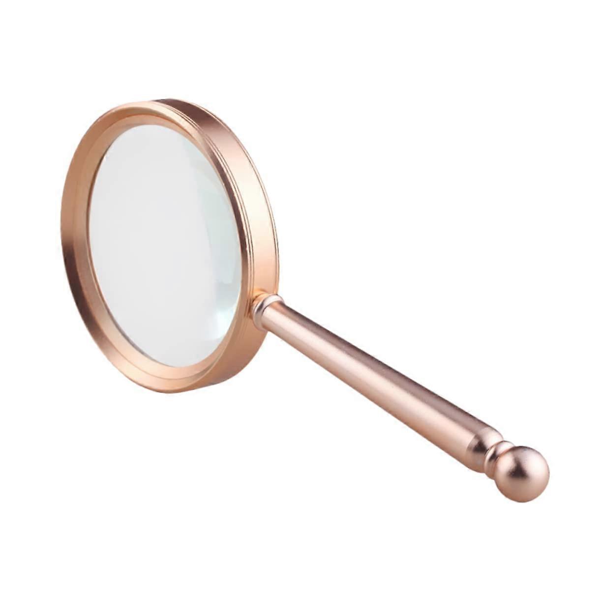 Handheld Magnifying Glass Ergonomic Handle For Reading Prints Nature Exploration Home Outdoor Use