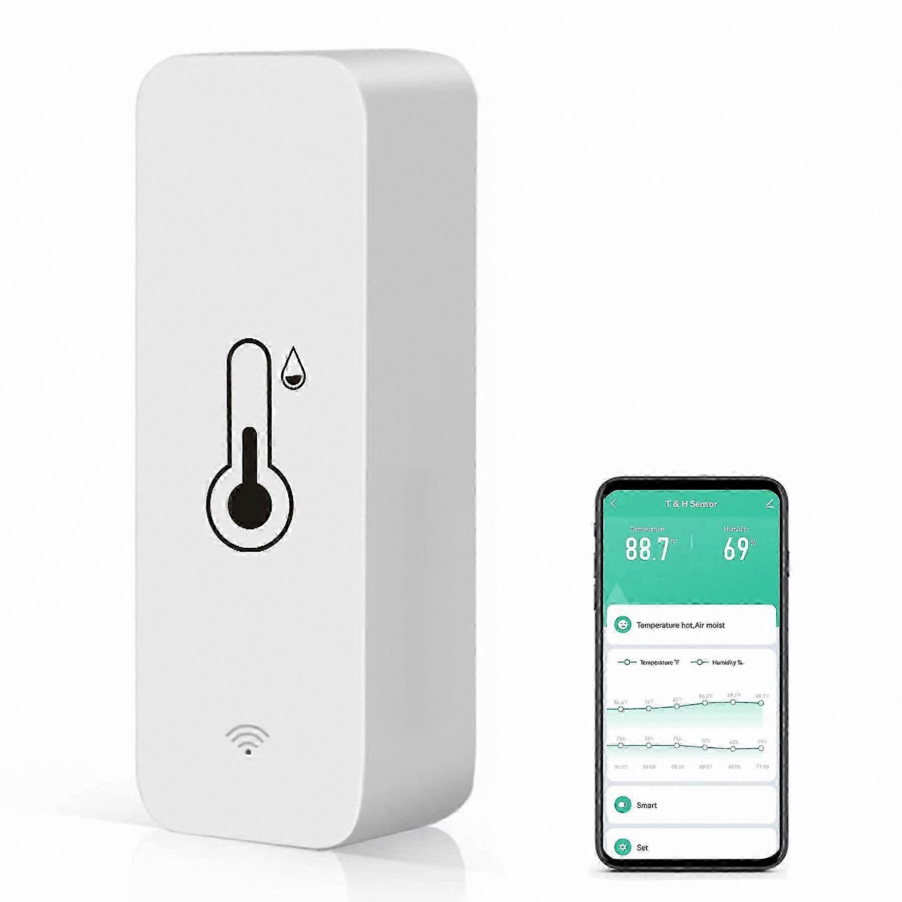 Wireless Indoor Thermometer Hygrometer 4-Pack for Home, Pet, and Greenhouse Monitoring with Smart Alerts