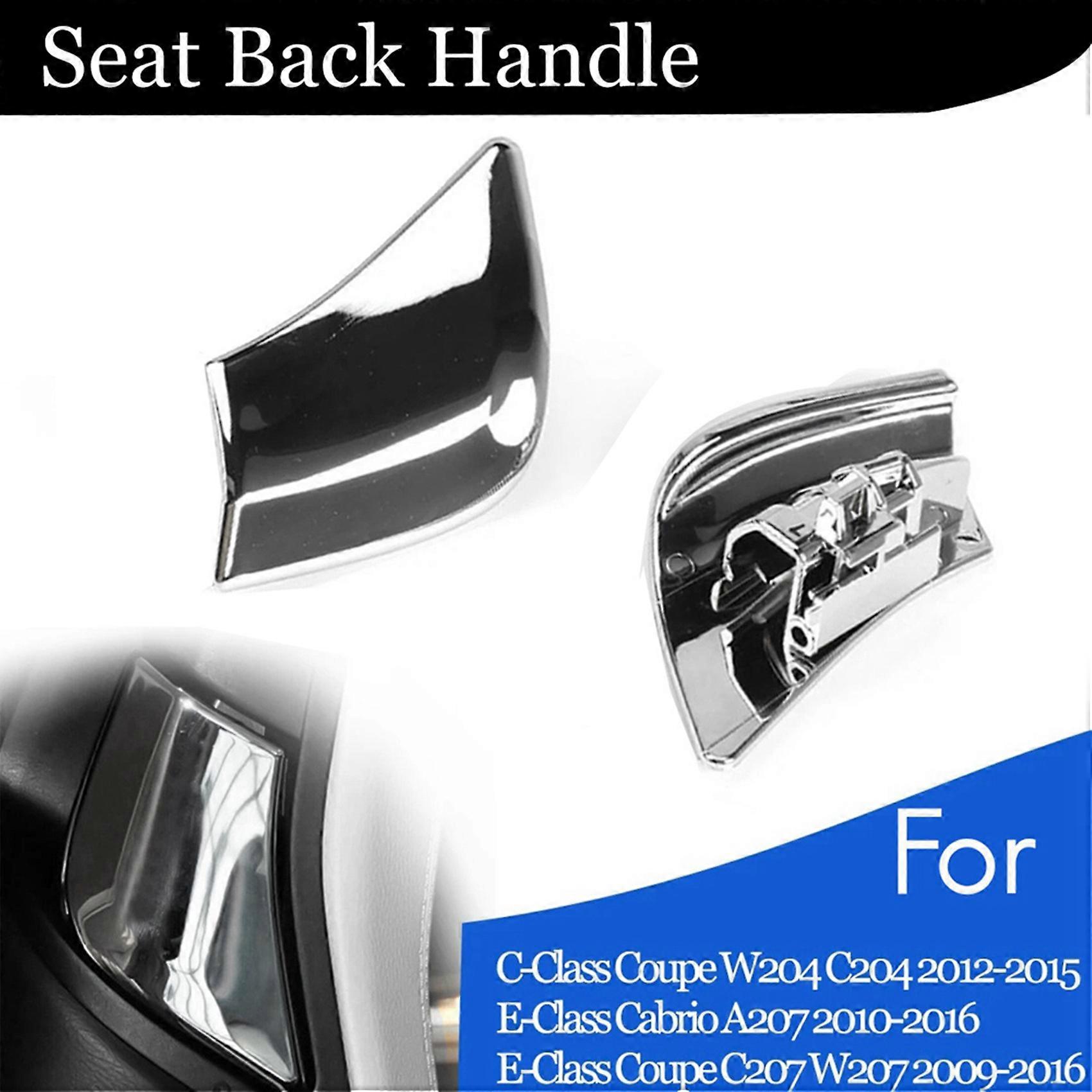2Pair Front Seat Adjust Lock Backrest Handle Switch Chrome for Mercedes-Benz W204 W207 C204 A2079108506 A2079108606 A