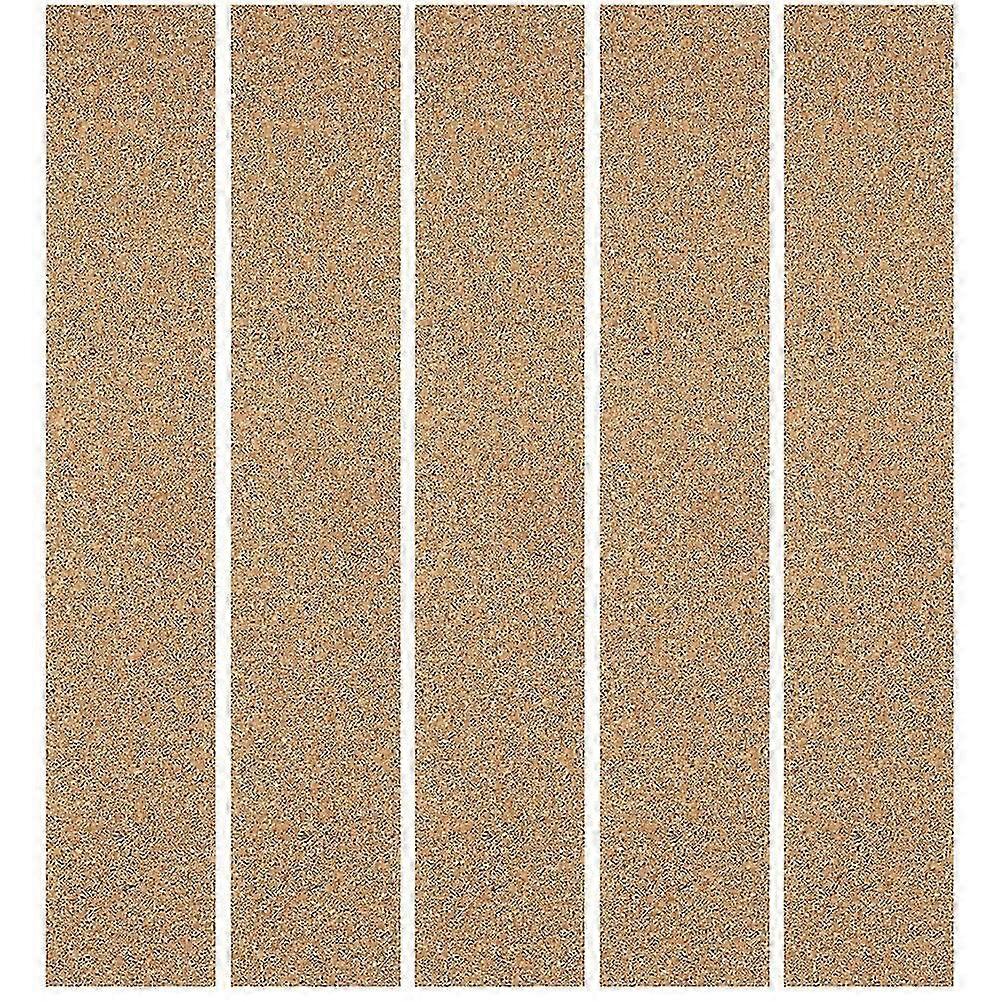 5pcs Bulletin Board Cork Strips Message Bulletin Strips Self-adhesive Cork Strips Z