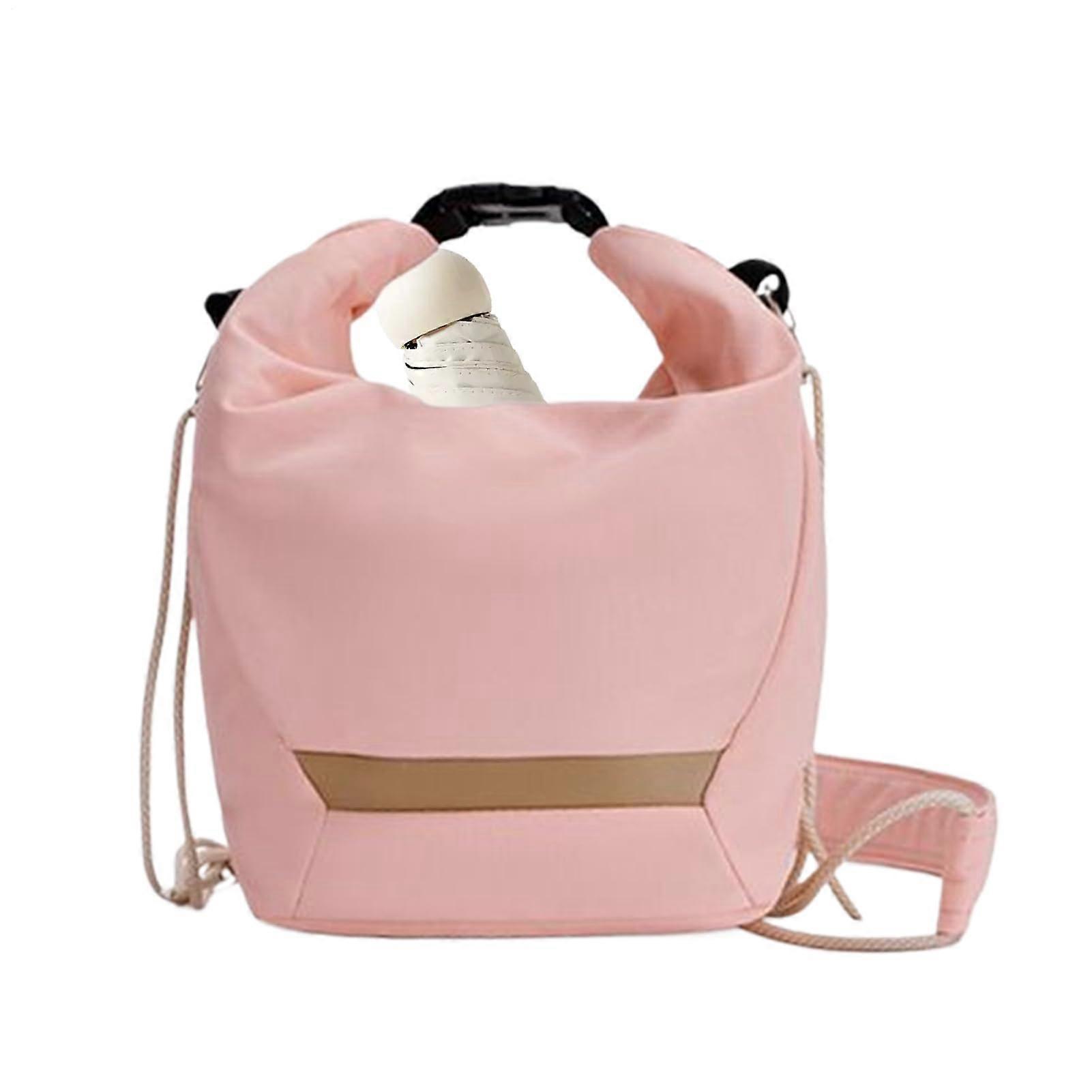 Camera Bag Sling Light Pink Waterproof Compact Camera Messenger Bag For DSLR Mirrorless Camera Lens Protection