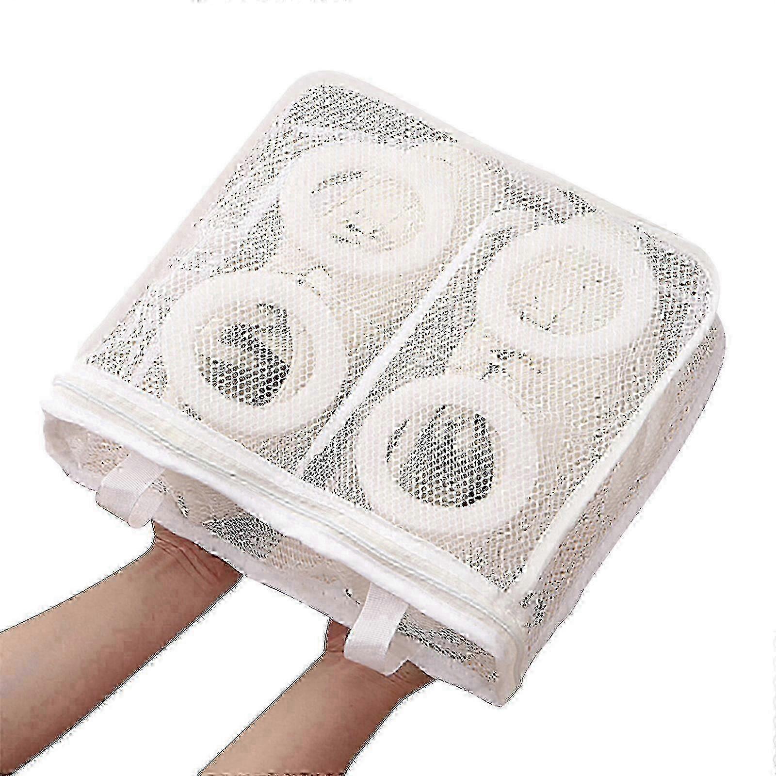 Protective Case for Mesh Net Pouch Shoes with Cleaning and Care Instructions