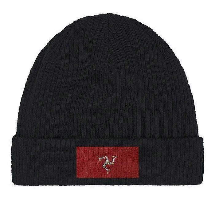 Isle of Man Flag Beanie in Black