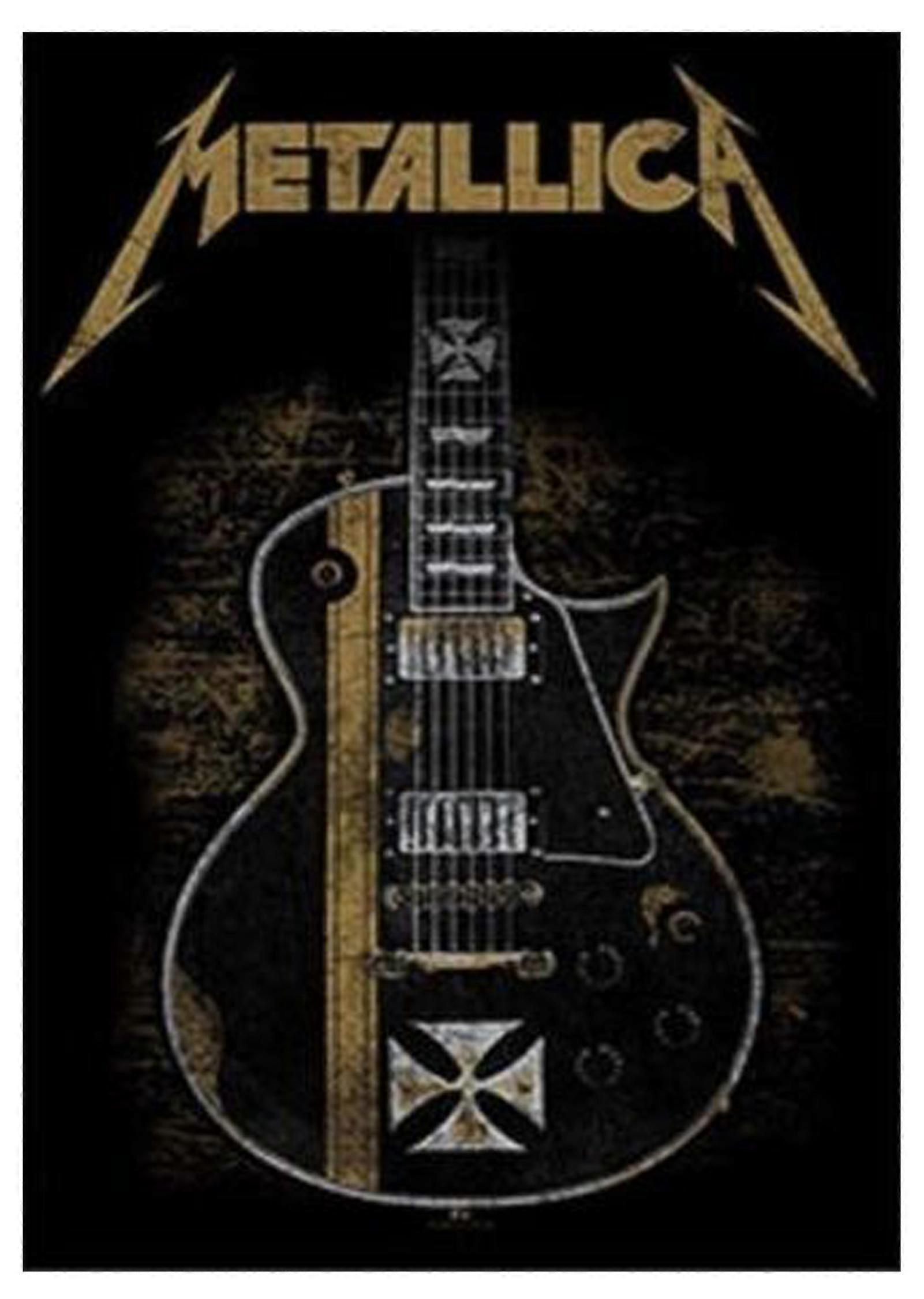 Metallica Hetfield Guitar Textile Poster