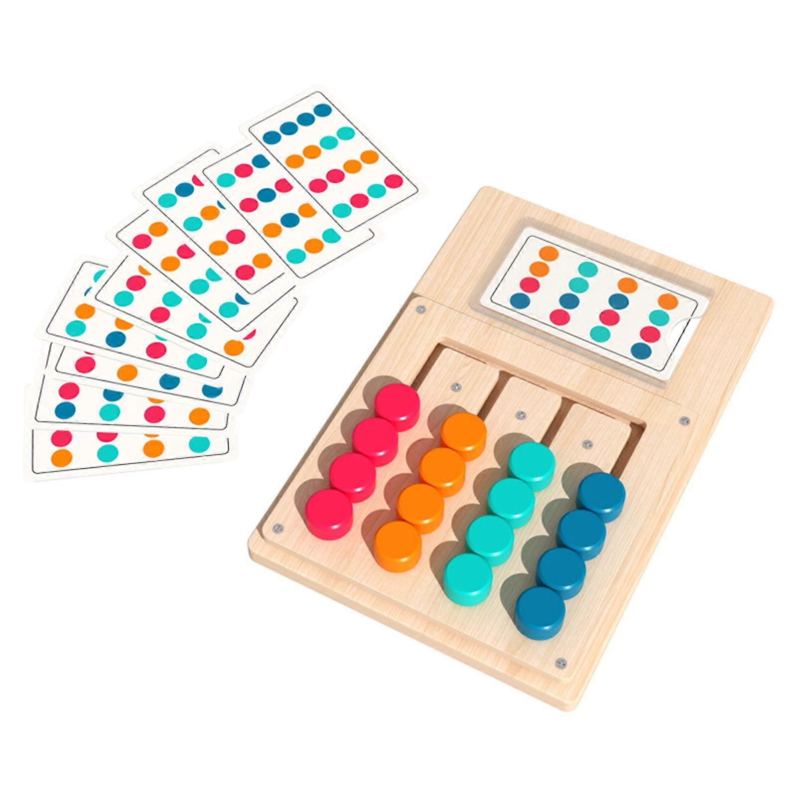 Wooden Memory Chess Game For Kids Chess Themed Four Color Strategy Training Educational Toy Multicolor
