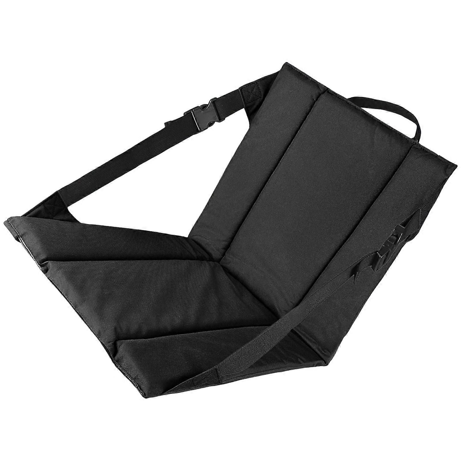 Foldable Stadium Seat Cushion with Adjustable Shoulder Strap Waterproofs Designs for Outdoor Camping Office Event Multicolor