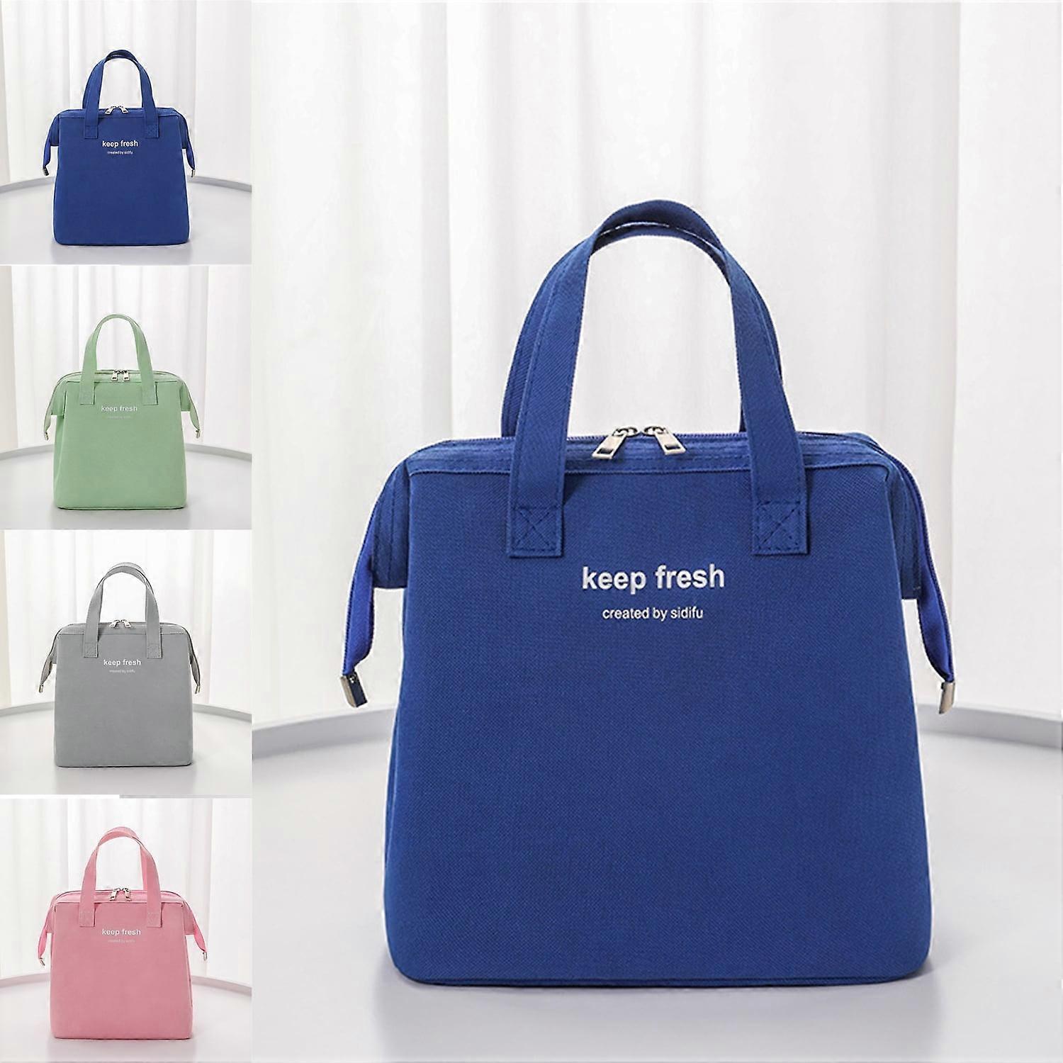 Portable Bento Insulation Lunch Bag for Office Student,Yellow