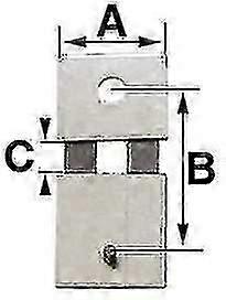 Pendulum Clock Suspension Spring B 12.0mm (a 8.0mm C 2.3mm) Kieninger