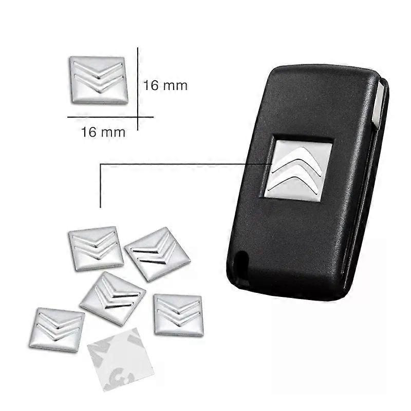 5/10Pcs Aluminum Car Remote Key Emblem Stickers For Citroen C1 DS3 C2 C3 Vts C4 Saxo C4L C5 C6 C8 Xsara C3-XR Picasso Berlingo